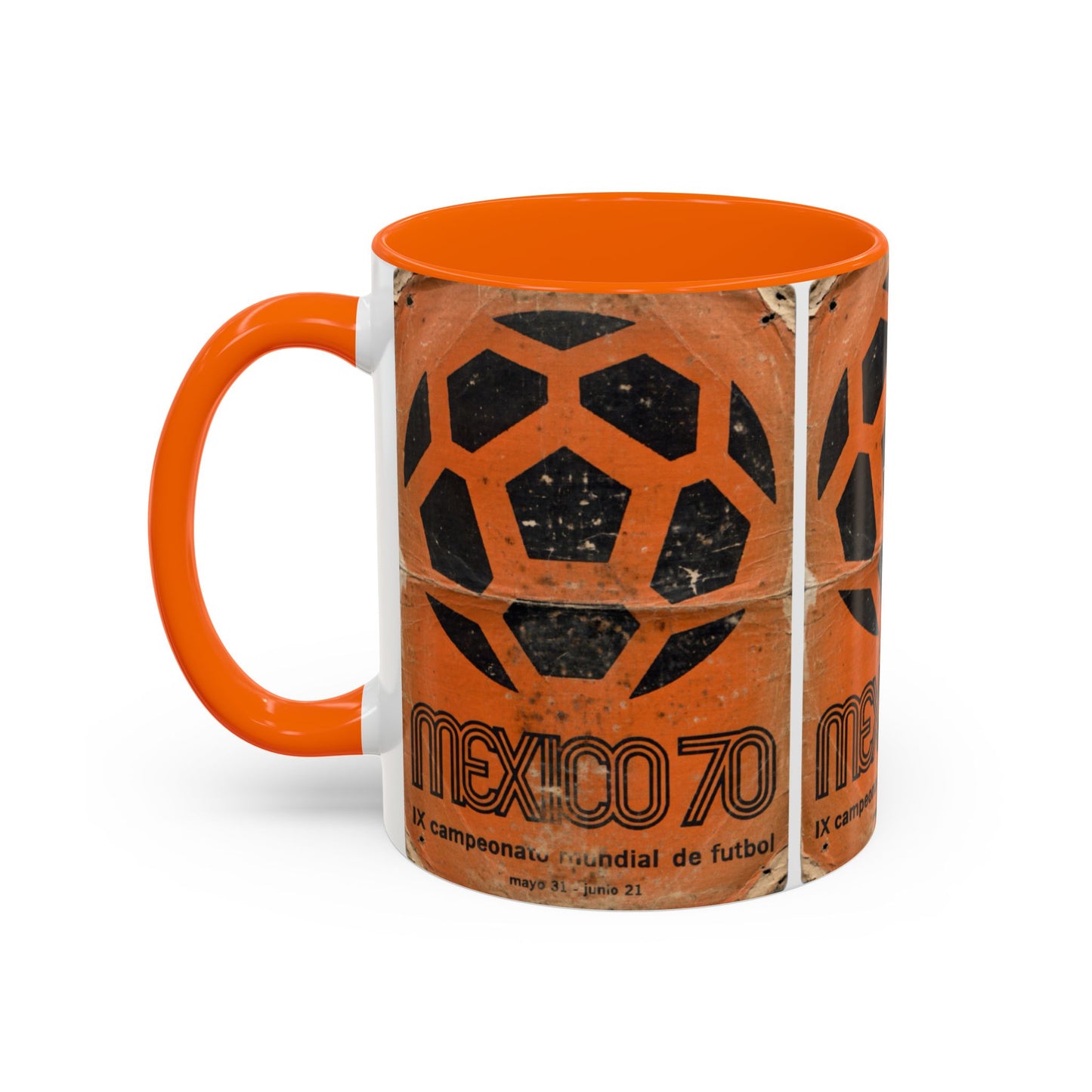 Mexico 70 World Cup Poster Orange  Coffee Mug (11, 15oz)