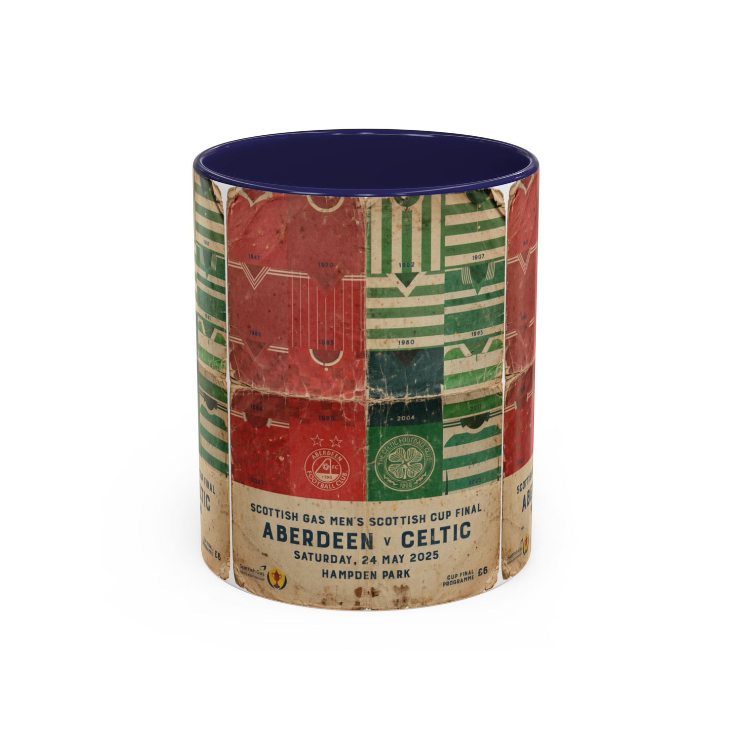 2025 Scottish Challenge Cup Aberdeen Celtic Programme Poster Accent Coffee Mug (11, 15oz)