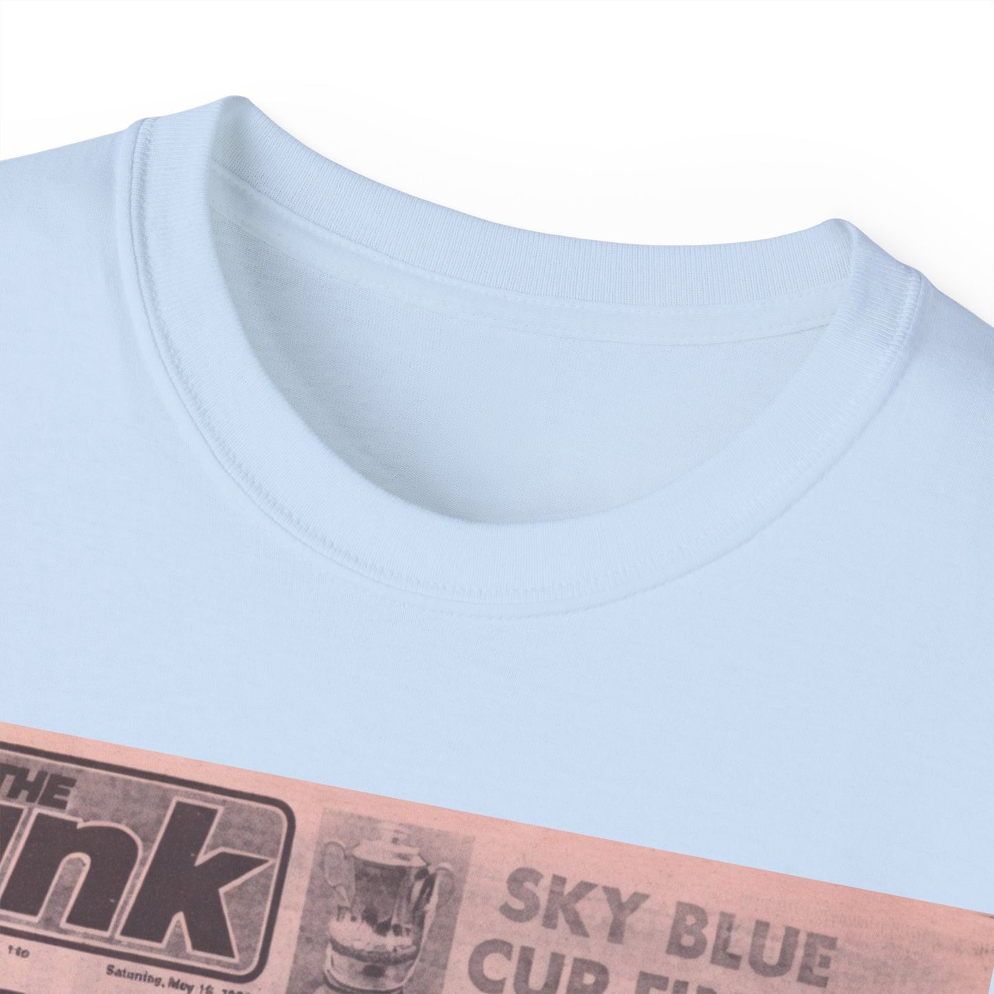 Coventry City Newspaper The Pink FA Cup Final 1987 Unisex Ultra Cotton Tee