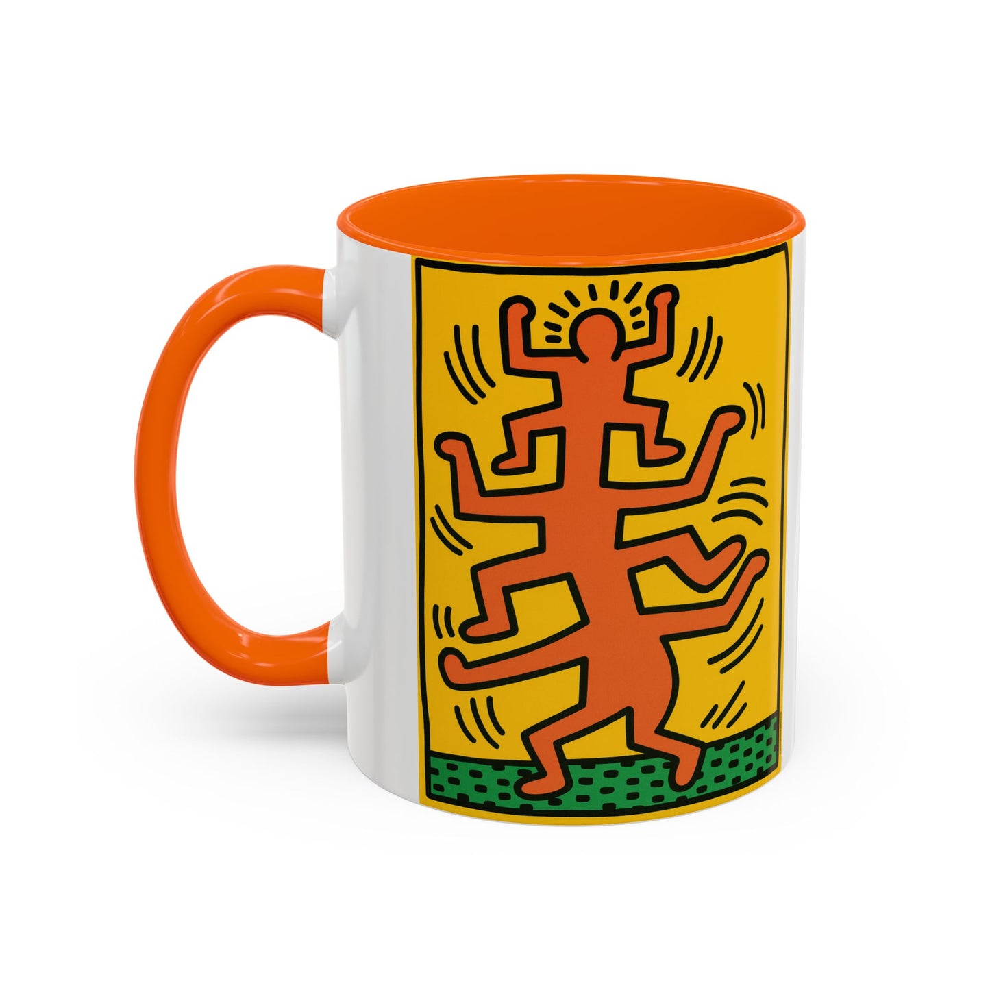Keith Haring Plate No. 1 (from the Growing suite) Orange Mug