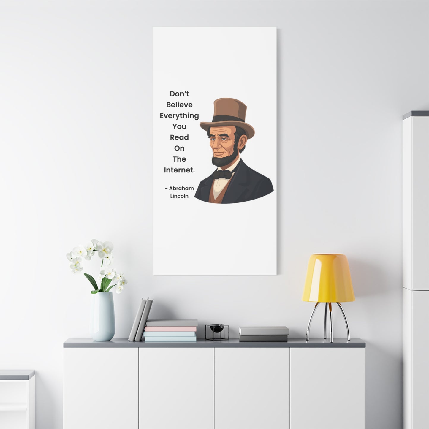 Abraham Lincoln Funny Internet Quote Canvas