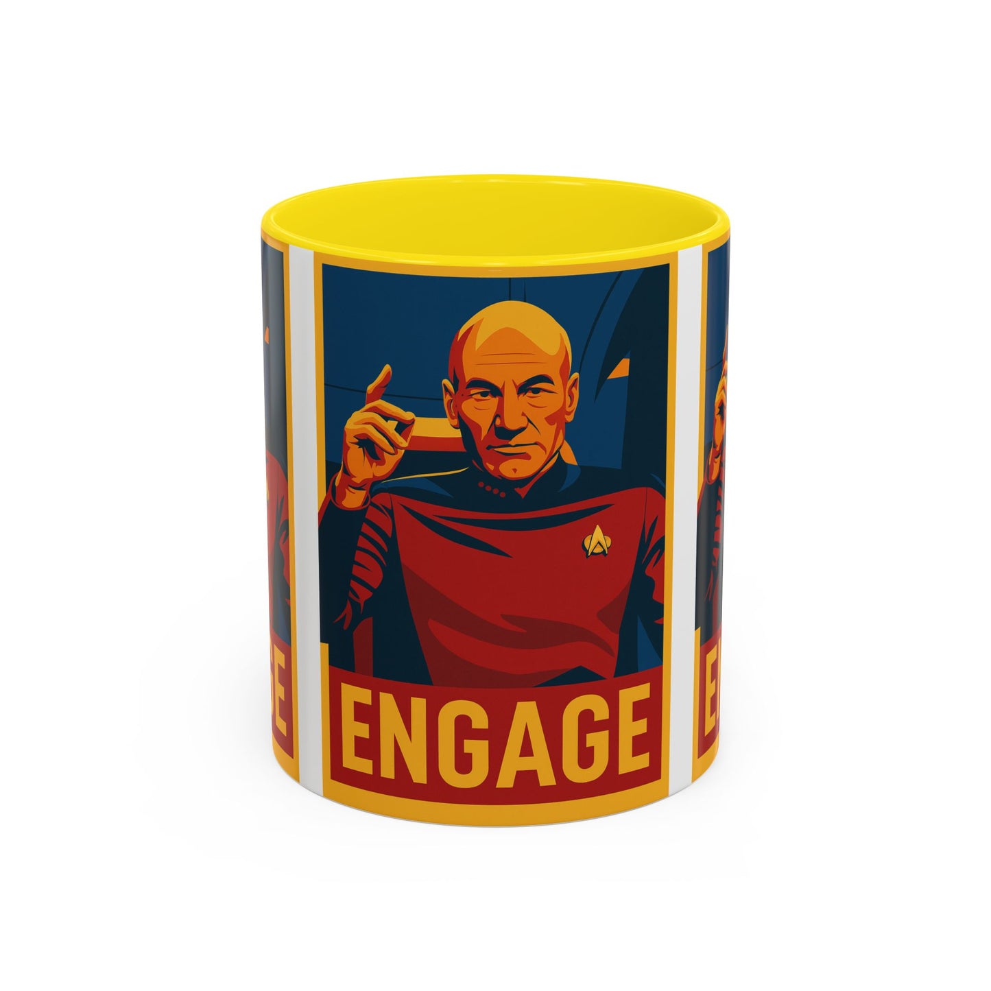 Captain Picard Engage Mug