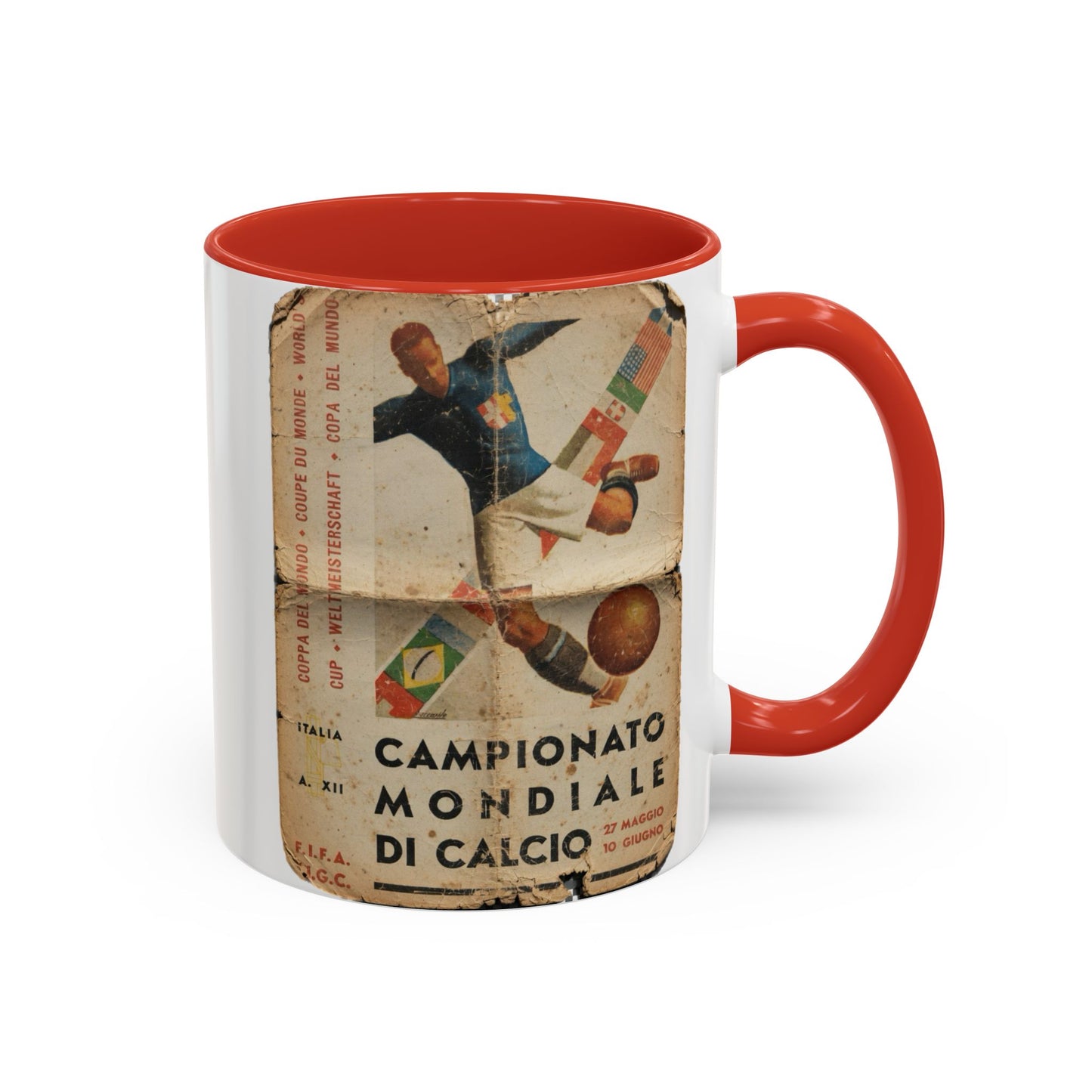 Italy 1934 World Cup Poster Coffee Mug (11, 15oz)