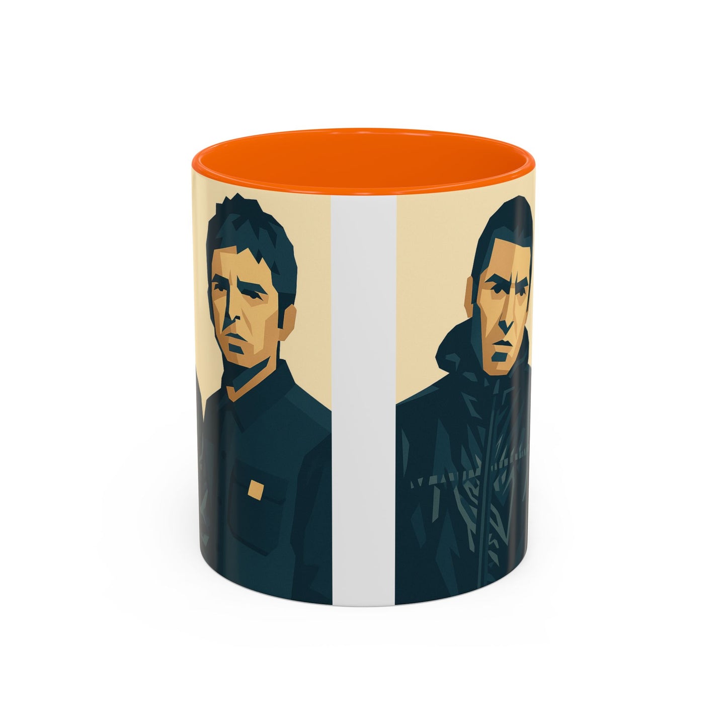 Oasis-Inspired Coffee Mug, Liam and Noel Gallagher