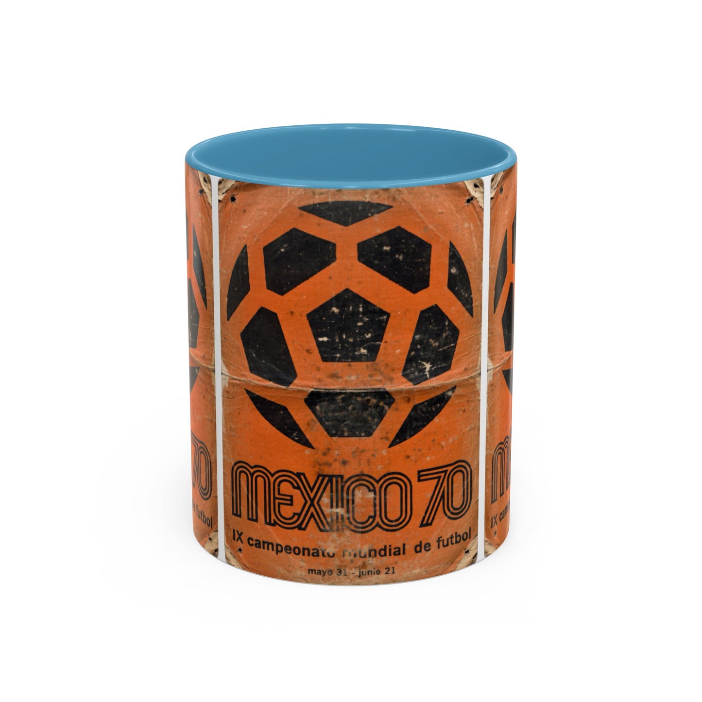 Mexico 70 World Cup Poster Orange  Coffee Mug (11, 15oz)