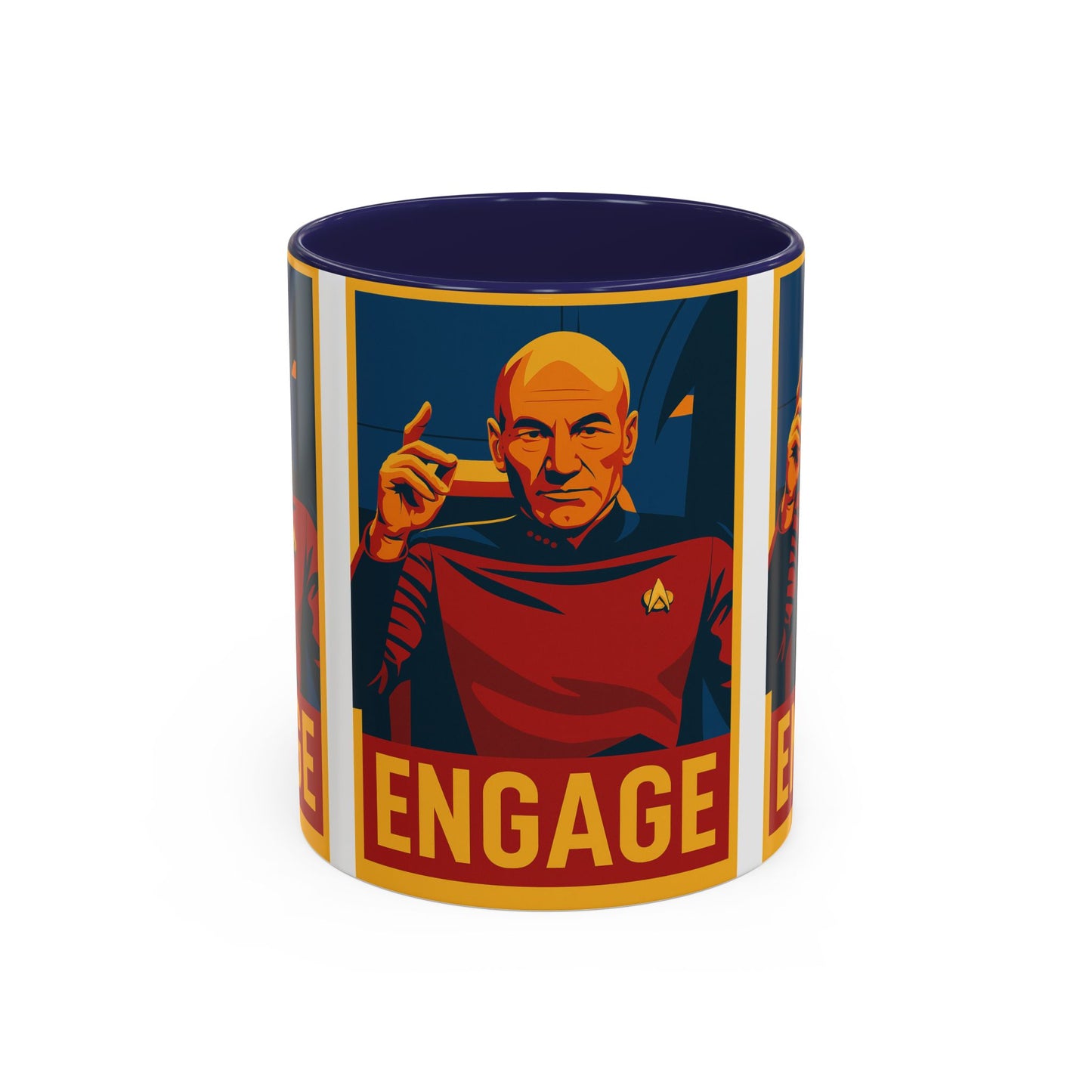 Captain Picard Engage Mug