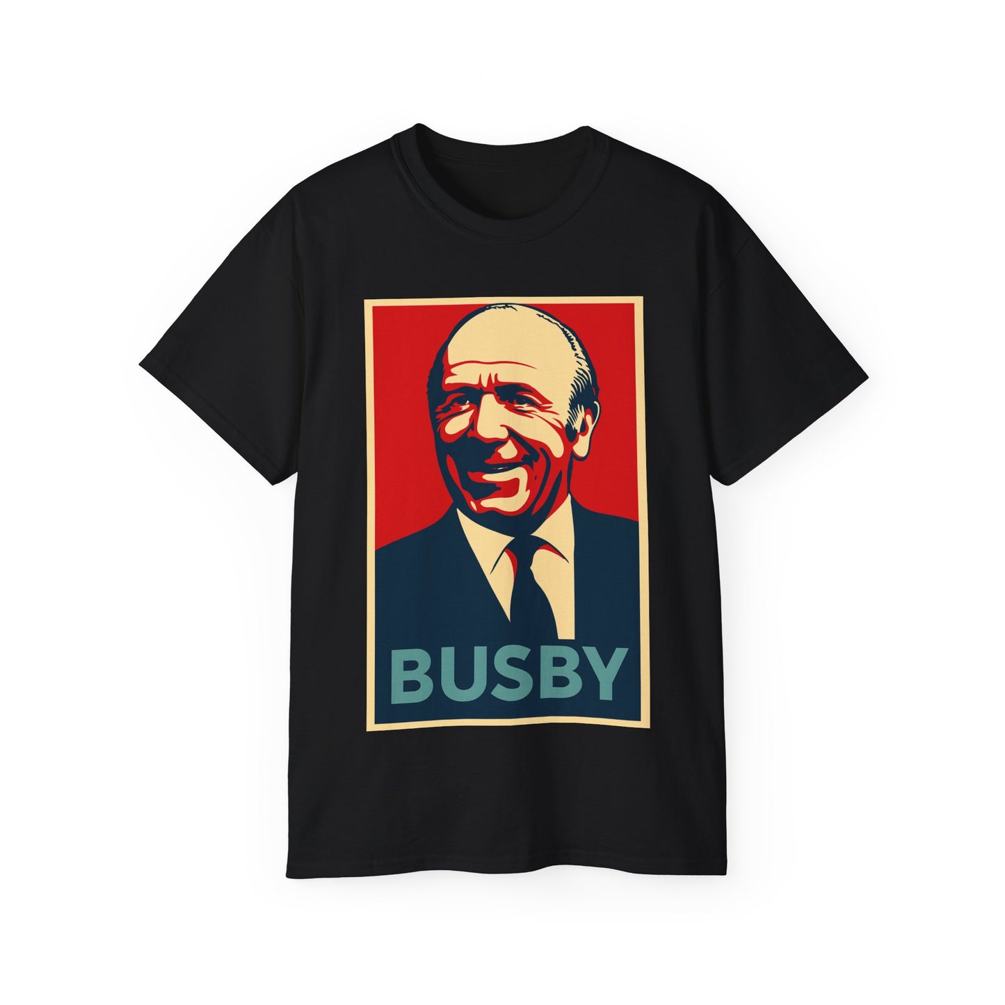Matt Busby Hope Poster T-Shirt - Manchester United