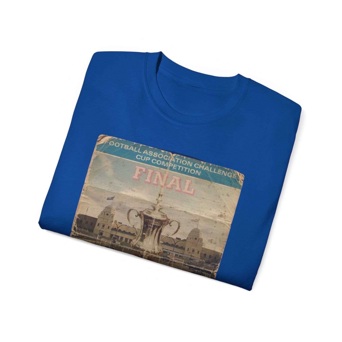 1975 FA Cup Final Programme Poster West Ham Fulham Unisex Ultra Cotton Tee