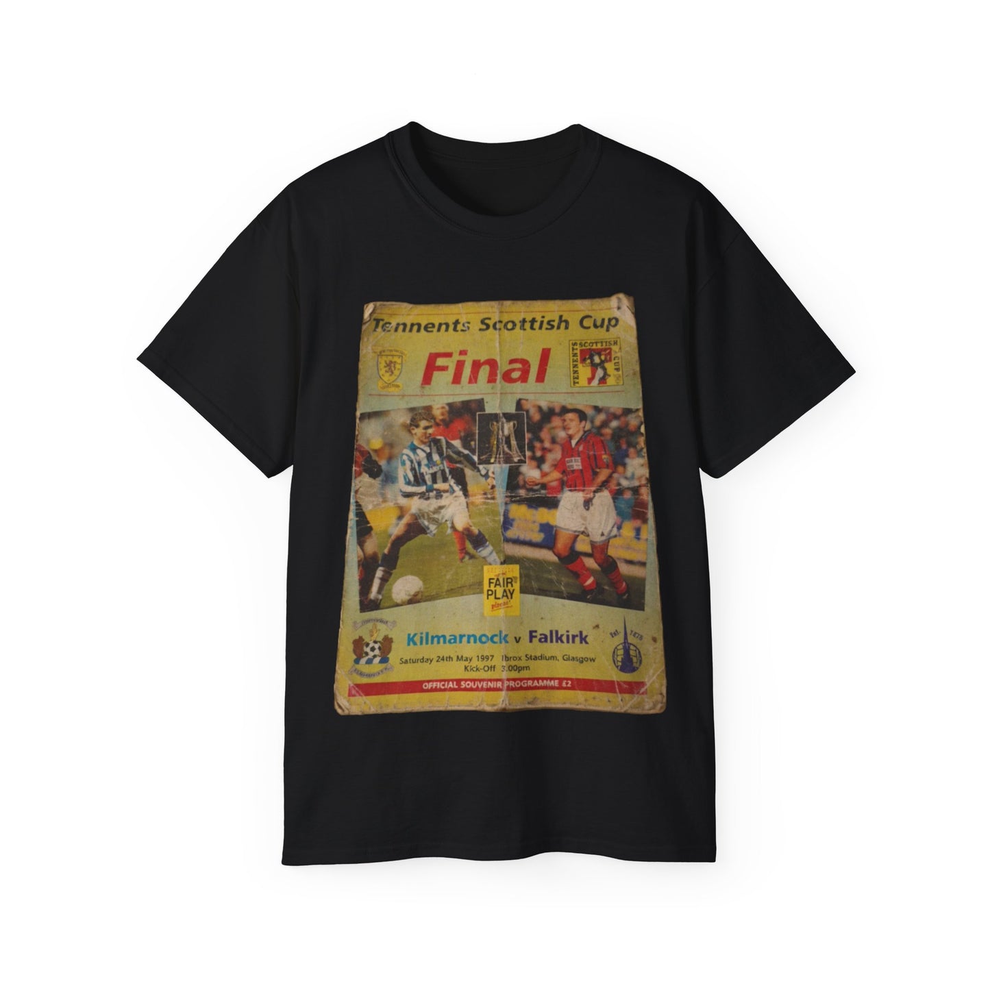 1997 Scottish Challenge Cup Final Programme Poster Unisex Ultra Cotton Tee