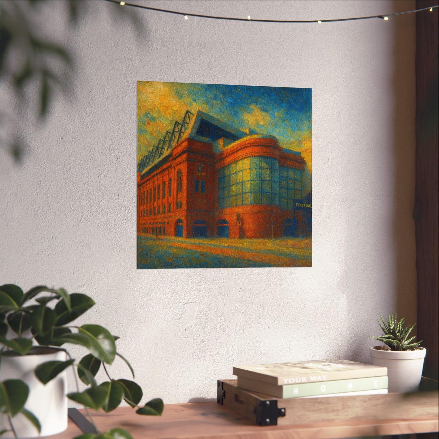 Ibrox Stadium Rangers FC Painting Print Poster