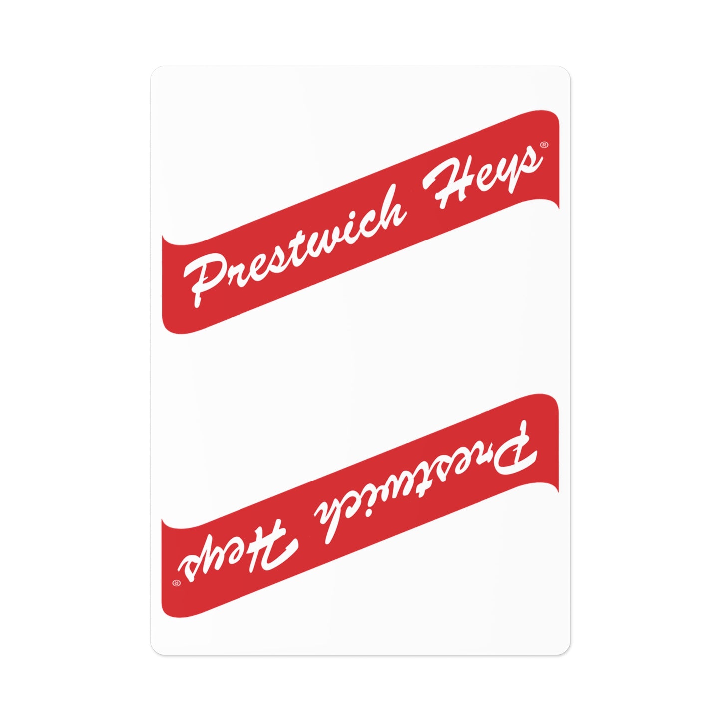 Prestwich Heys Red Stripe Poker Cards