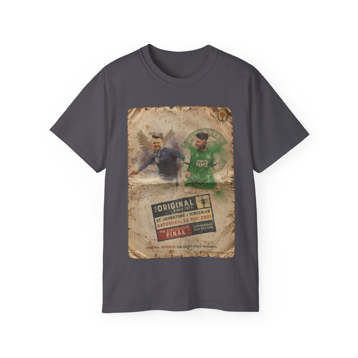 2021 Scottish challenge cup final St Johnstone Hibernian Programme Poster Unisex Ultra Cotton Tee