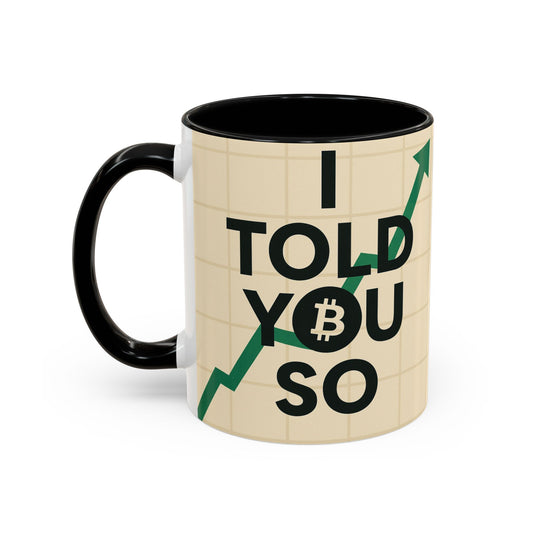 I Told You So Bitcoin Mug