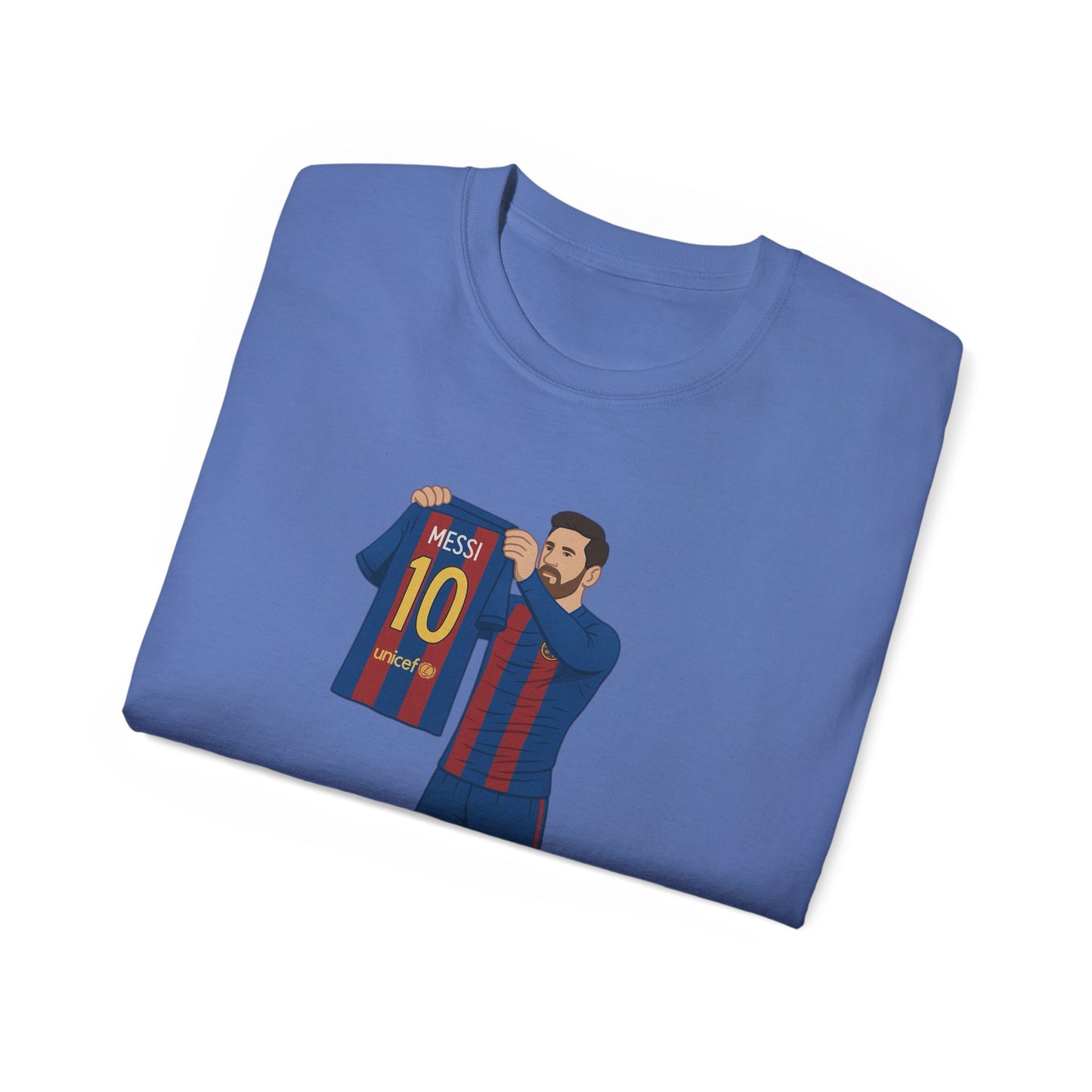 Lionel Messi Cartoon Subbuteo T-Shirt - Barcelona