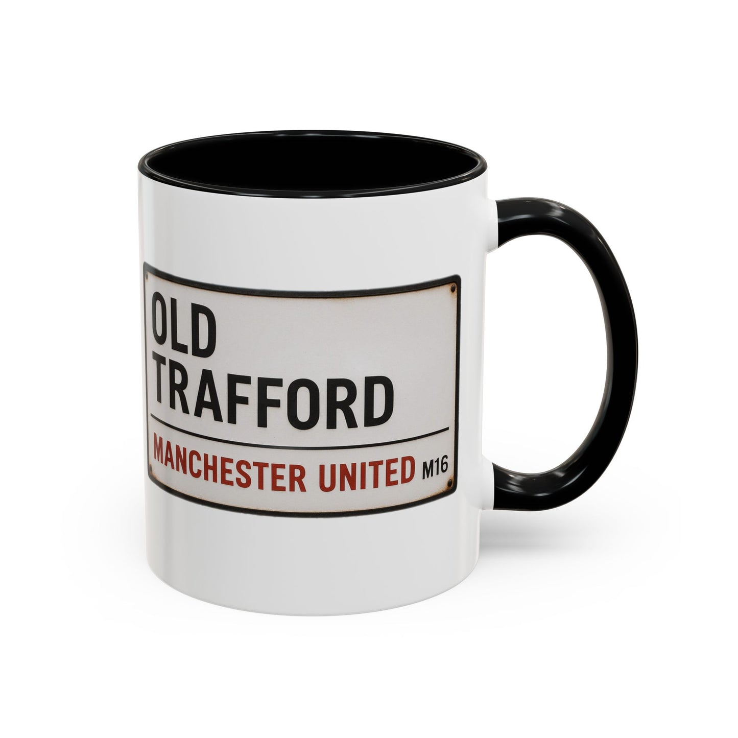 Manchester United Old Trafford Road Sign Mug