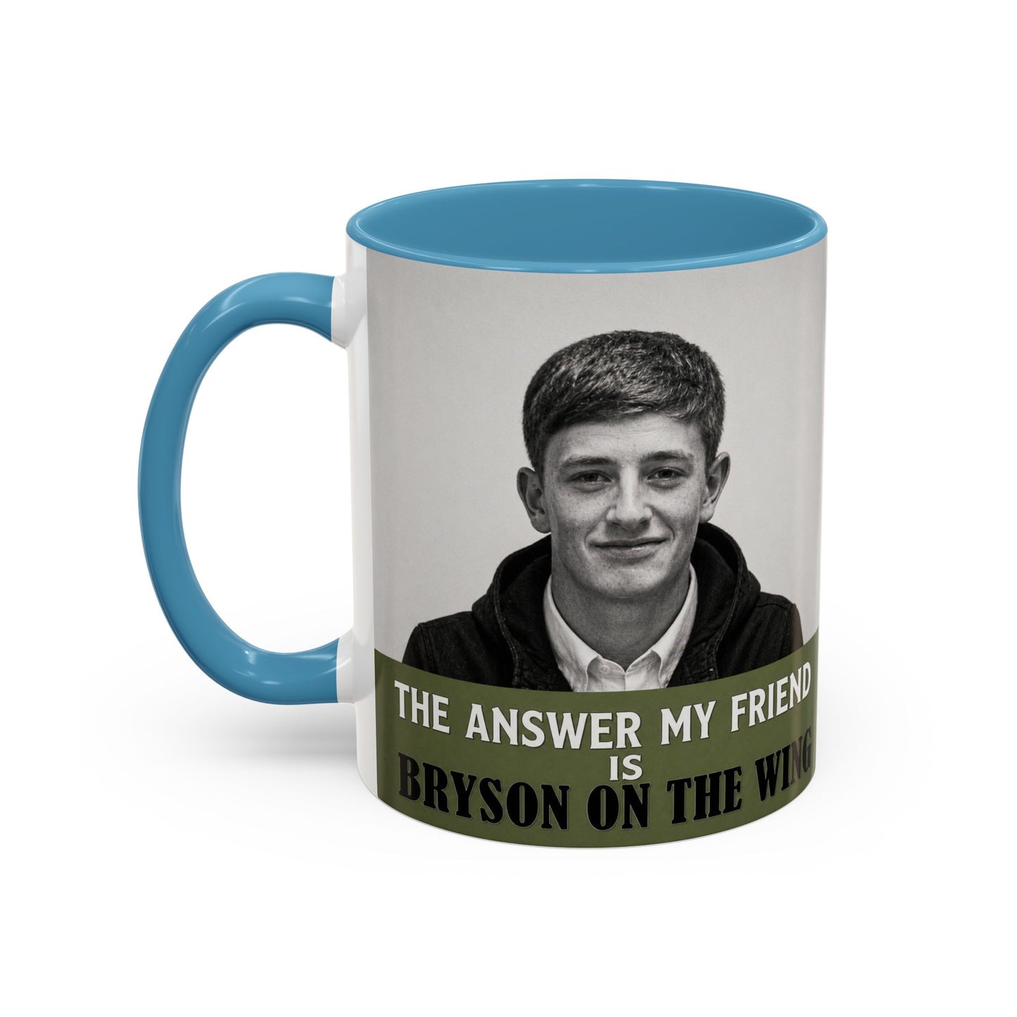 Bryson Appleton The Answer My Friend - Prestwich Heys Accent Coffee Mug (11, 15oz)