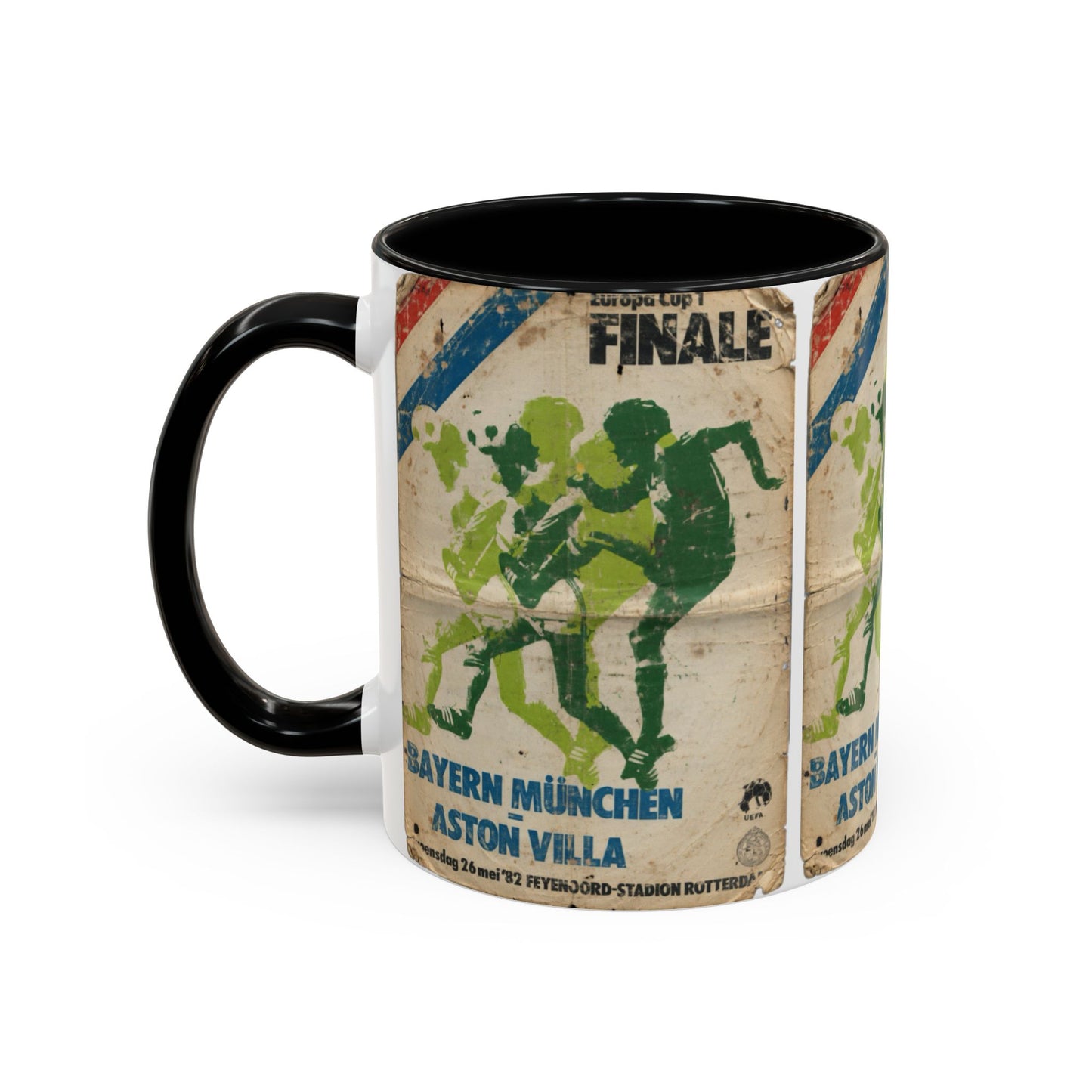 1982 European Cup Final Aston Villa Bayern Munich Poster Coffee Mug (11, 15oz)