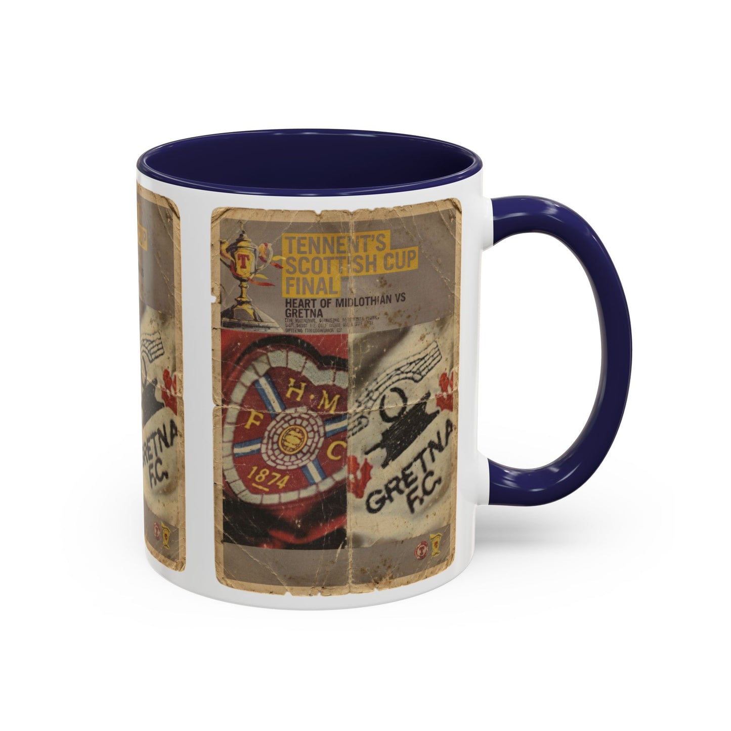 2006 Scottish Challenge Cup Final Hearts Gretna Accent Coffee Mug (11, 15oz)