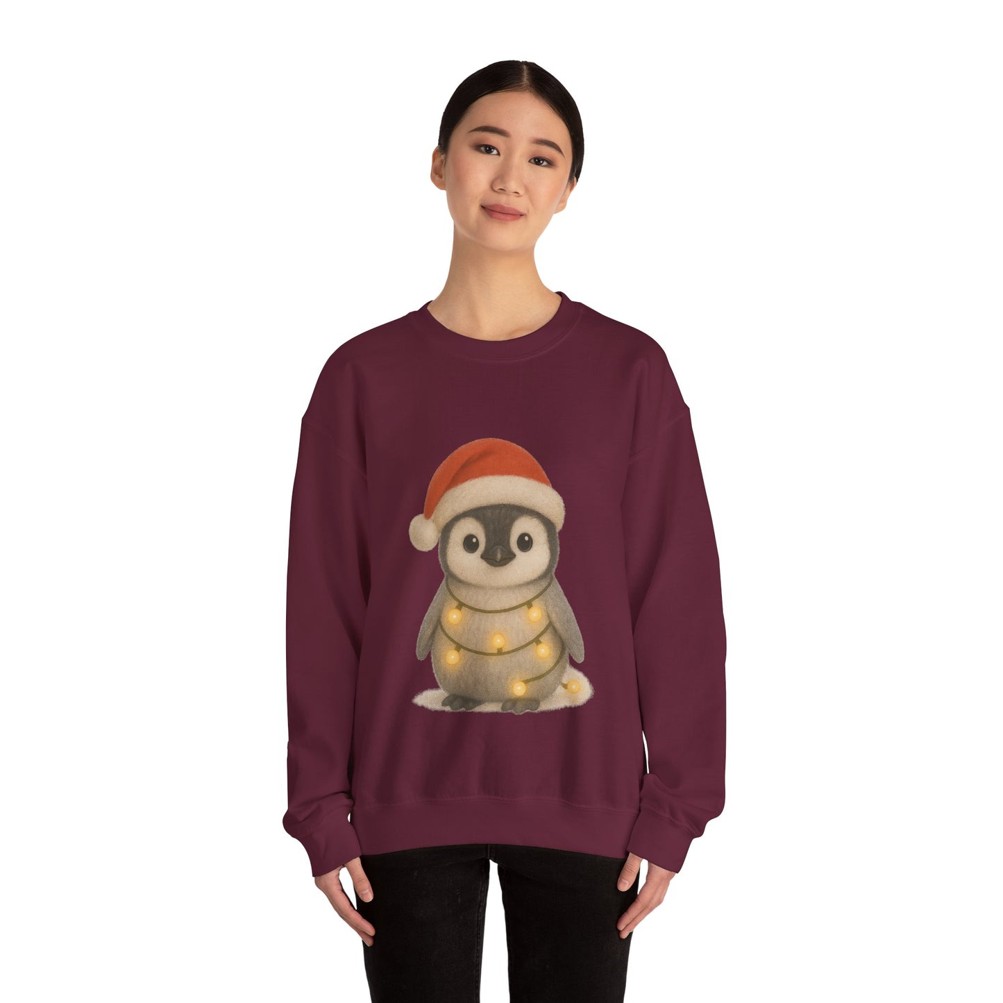 Cozy Penguin Chick Christmas Jumper