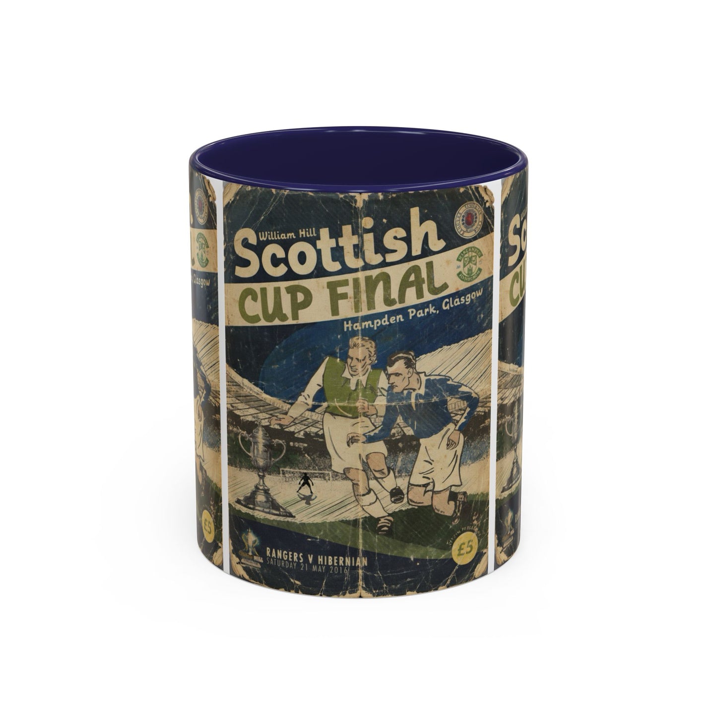 2016 Scottish Challenge Cup Final Hibernian Rangers Programme Poster Accent Coffee Mug (11, 15oz)