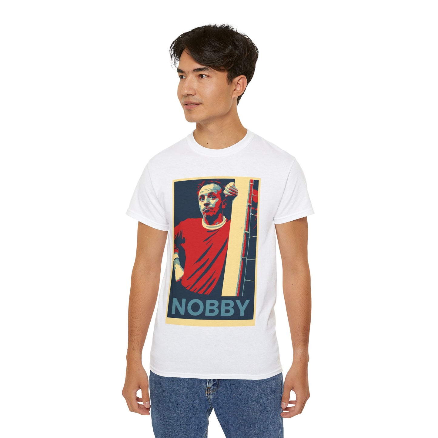 Nobby Stiles Hope Poster T-Shirt - Manchester United