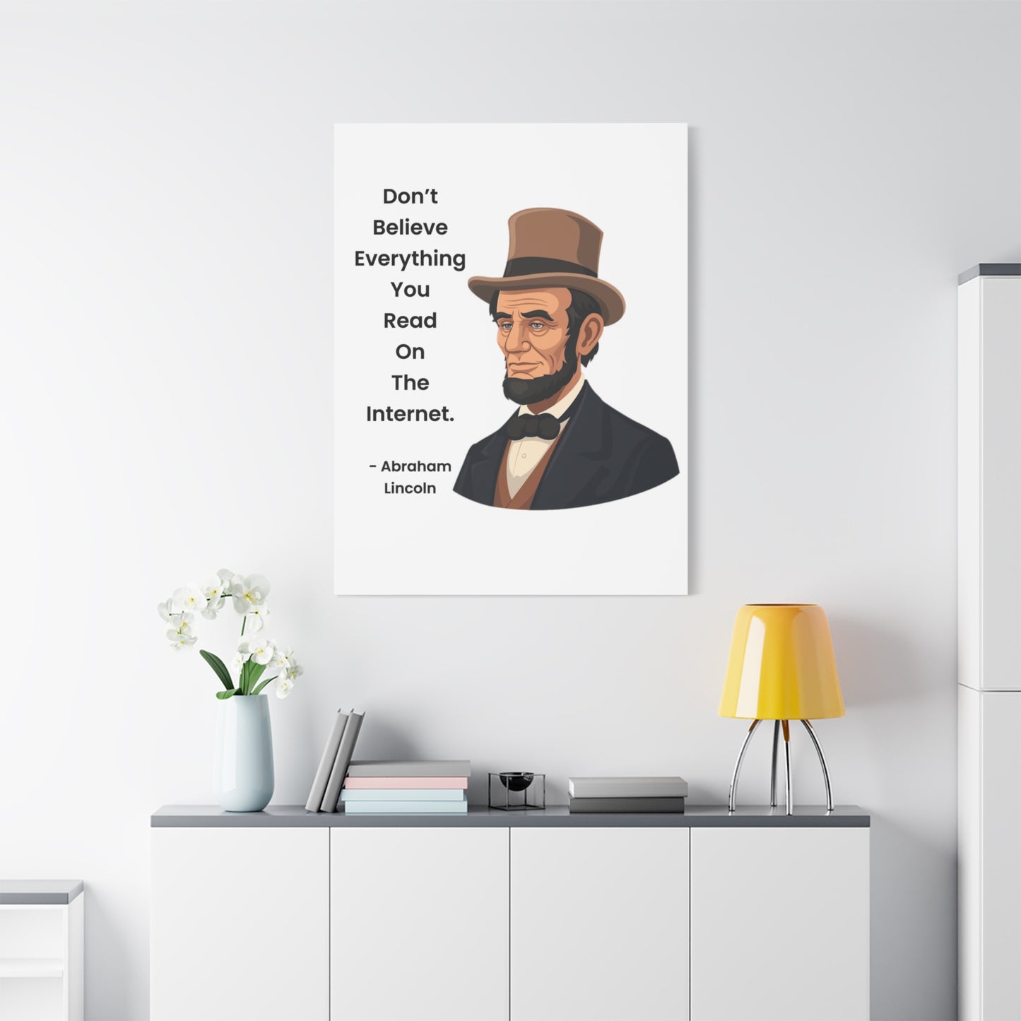 Abraham Lincoln Funny Internet Quote Canvas