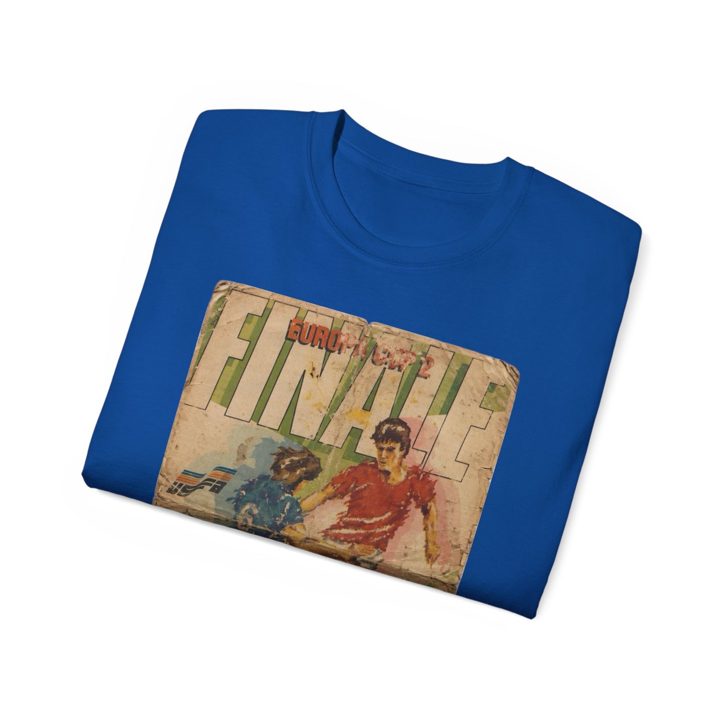 1985 European Cup Winners Cup Final Everton Rapid Vienna Poster Unisex Ultra Cotton Tee