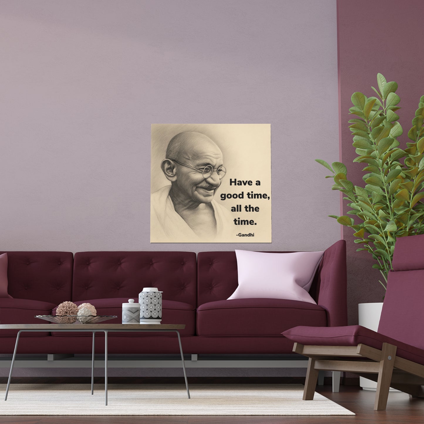 Gandhi Quote Wall Art Poster