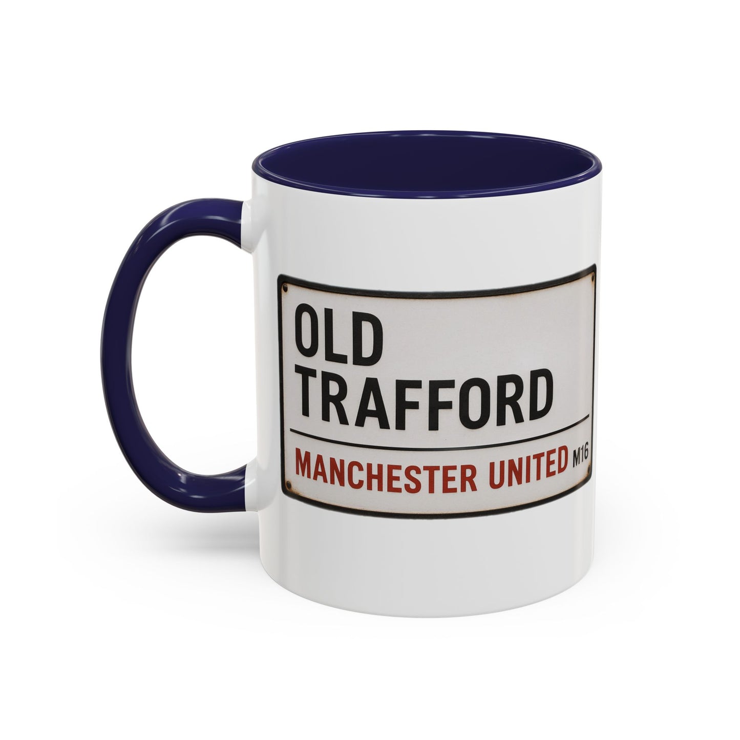 Manchester United Old Trafford Road Sign Mug