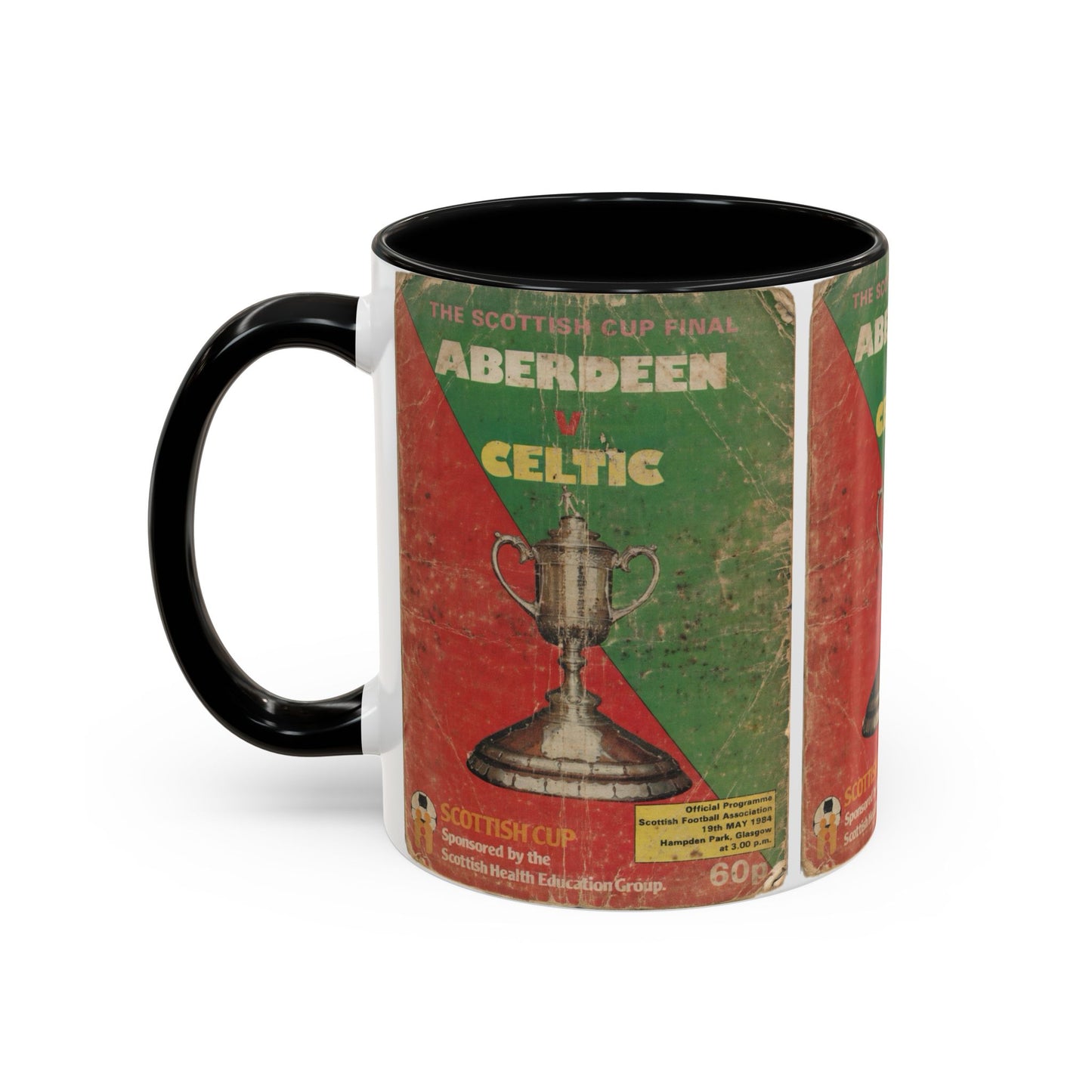 1984 Scottish Cup Final Aberdeen Celtic Programme Poster Accent Coffee Mug (11, 15oz)