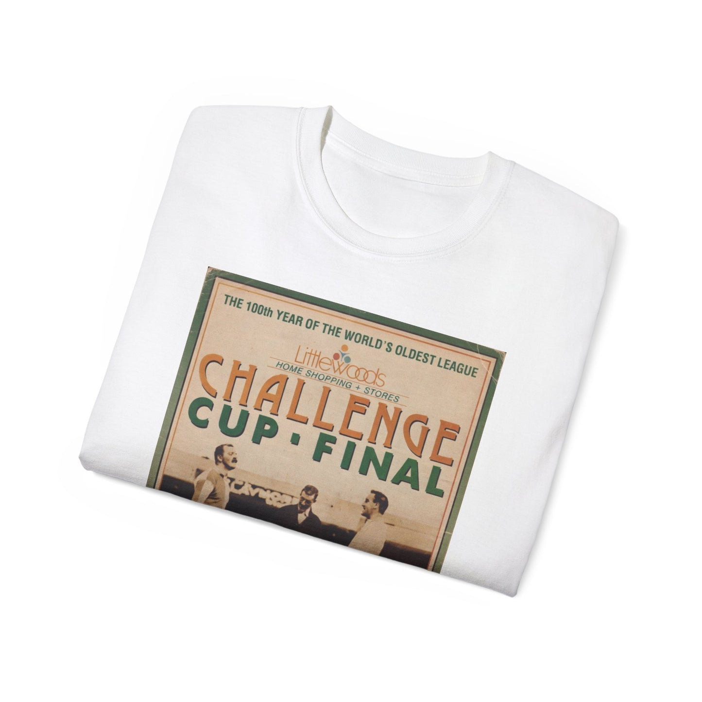 1988 Littlewoods Cup Final Luton Town Arsenal Programme Poster Unisex Ultra Cotton Tee