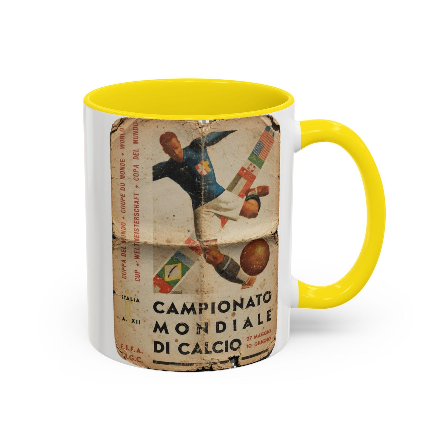 Italy 1934 World Cup Poster Coffee Mug (11, 15oz)