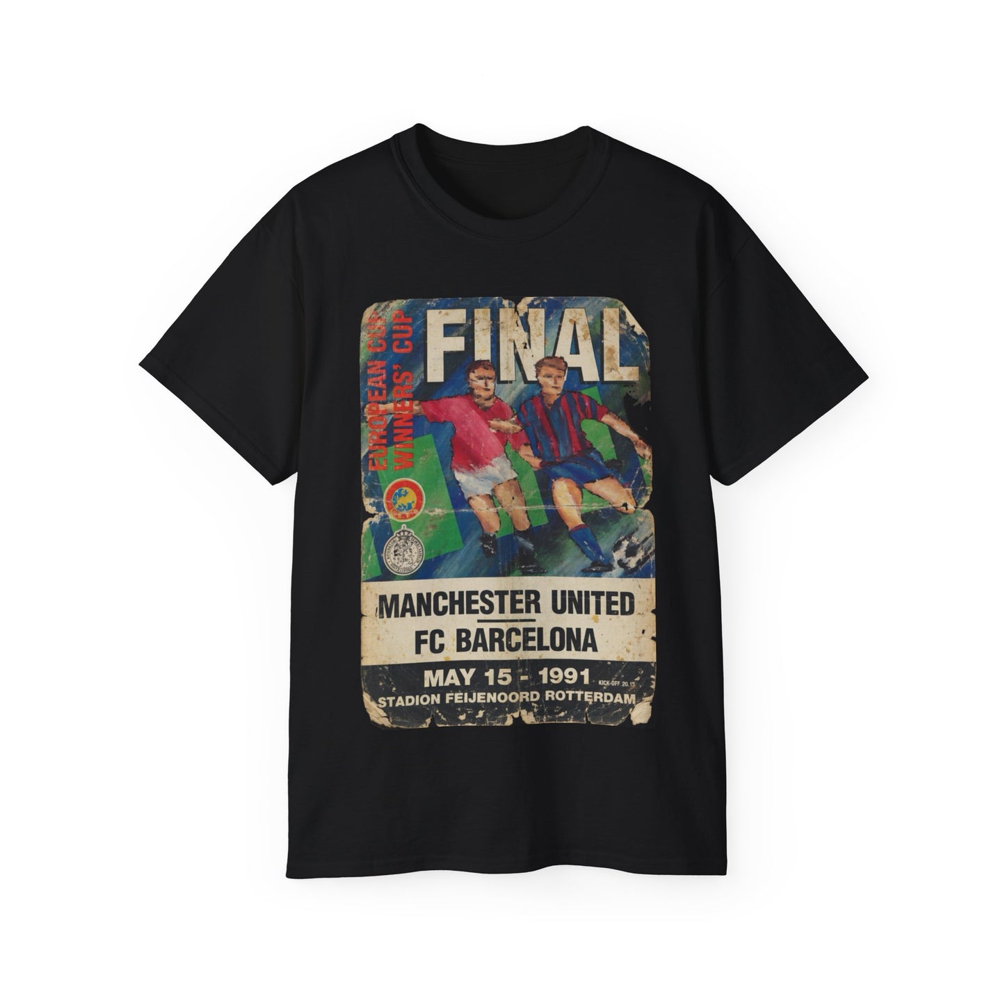 1991 Cup Winners Cup Final Poster Manchester United