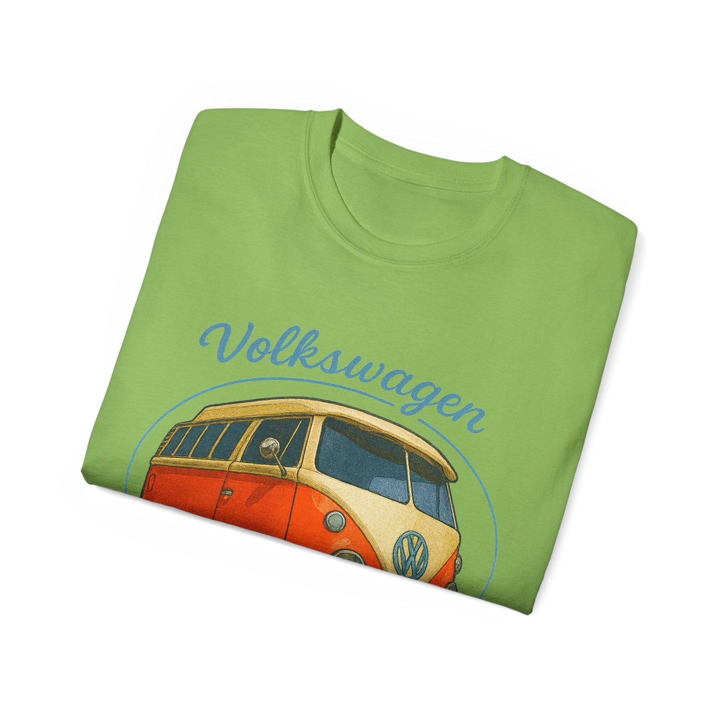 Retro Volkswagen Camper Van 3/4 Orange