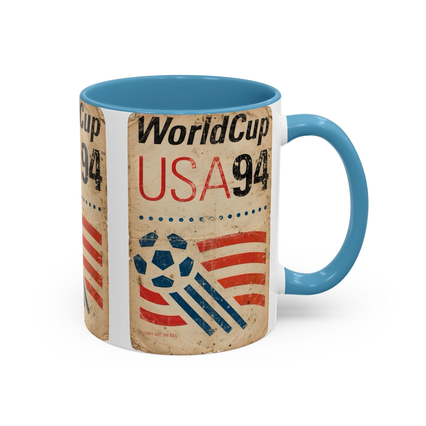 USA 94 World Cup Ball and Stripes Coffee Mug (11, 15oz)