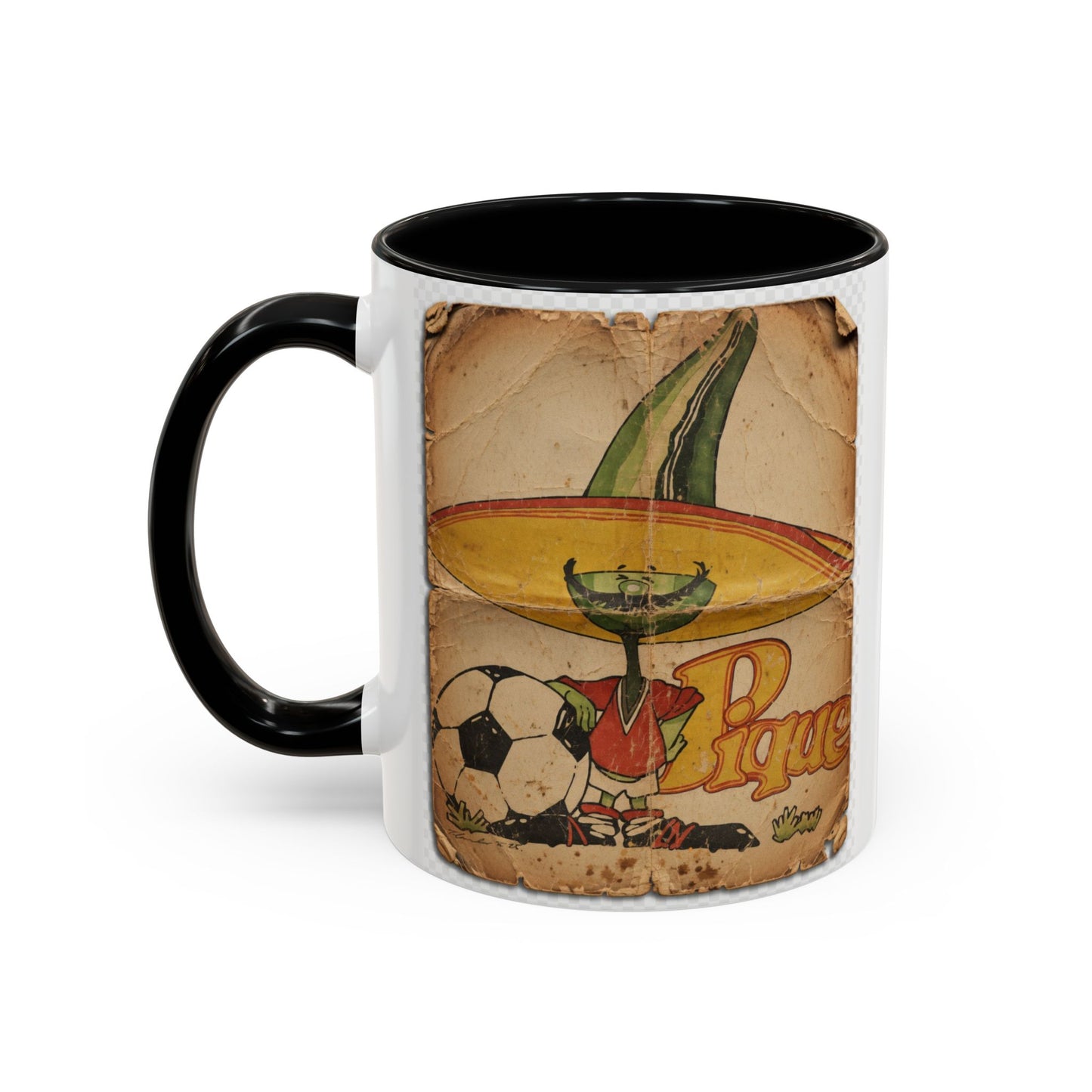 Mexico 86 Mascot Poster Pique Coffee Mug (11, 15oz)