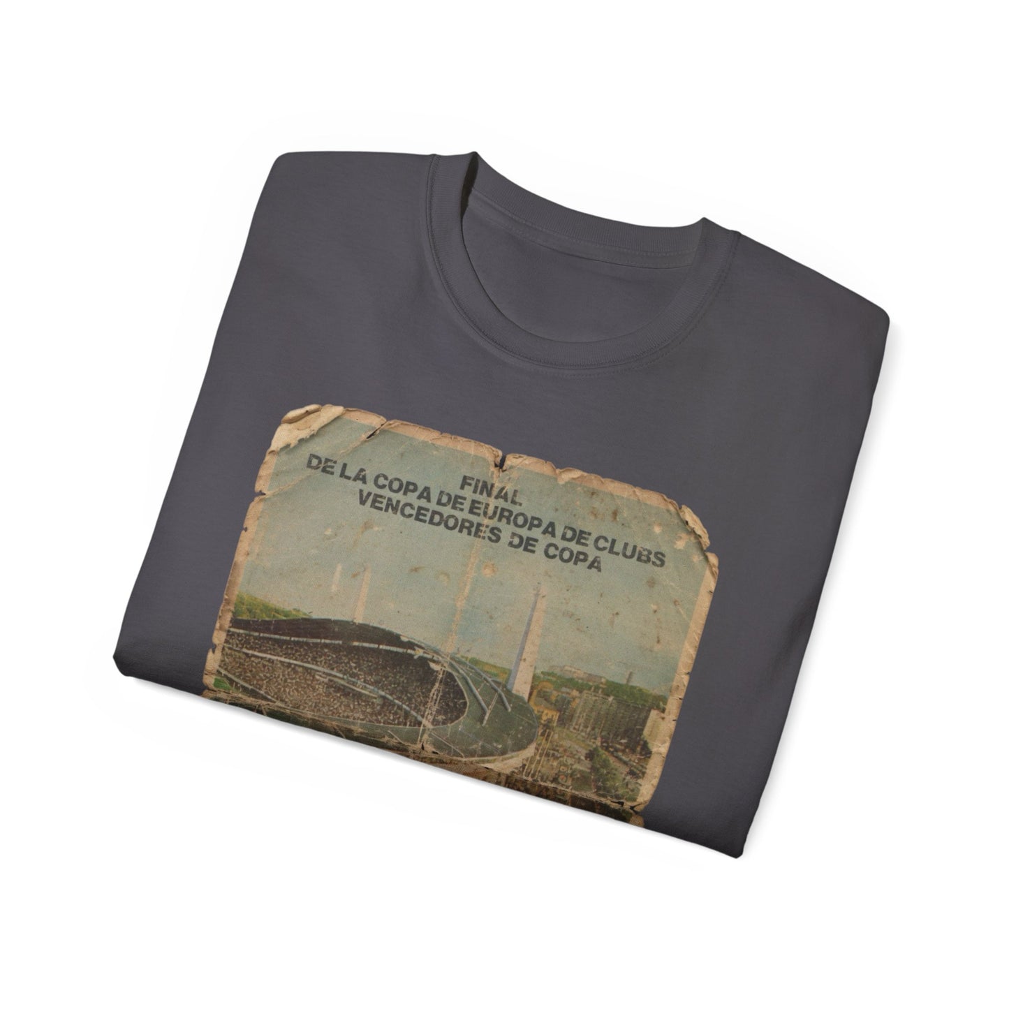 1983 European Cup Winners Cup Final Aberdeen Real Madrid Poster Unisex Ultra Cotton Tee