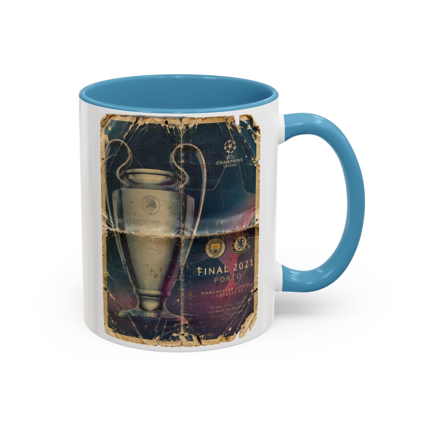 2021 UCL Final Chelsea Manchester City Poster Accent Coffee Mug (11, 15oz)