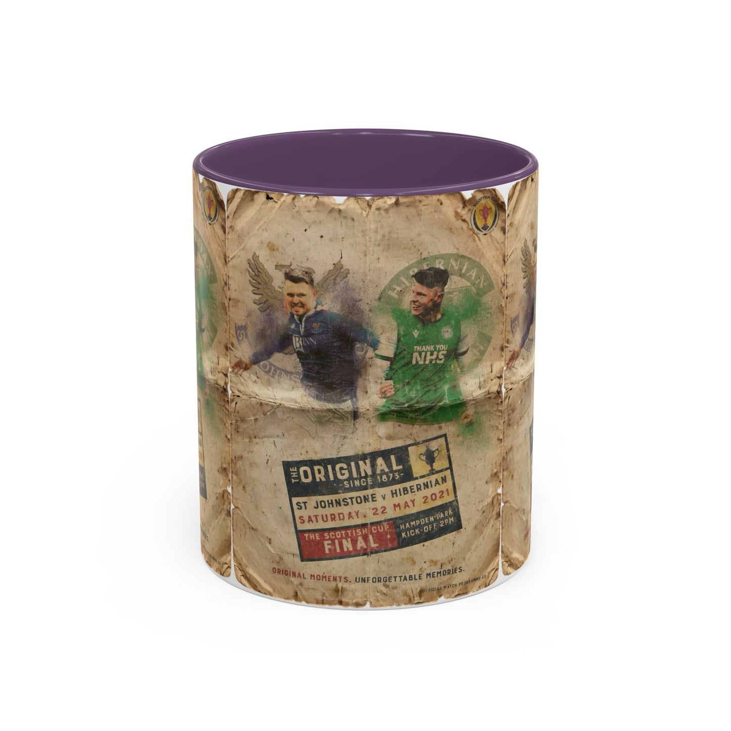 2021 Scottish challenge cup final St Johnstone Hibernian Programme Poster Accent Coffee Mug (11, 15oz)