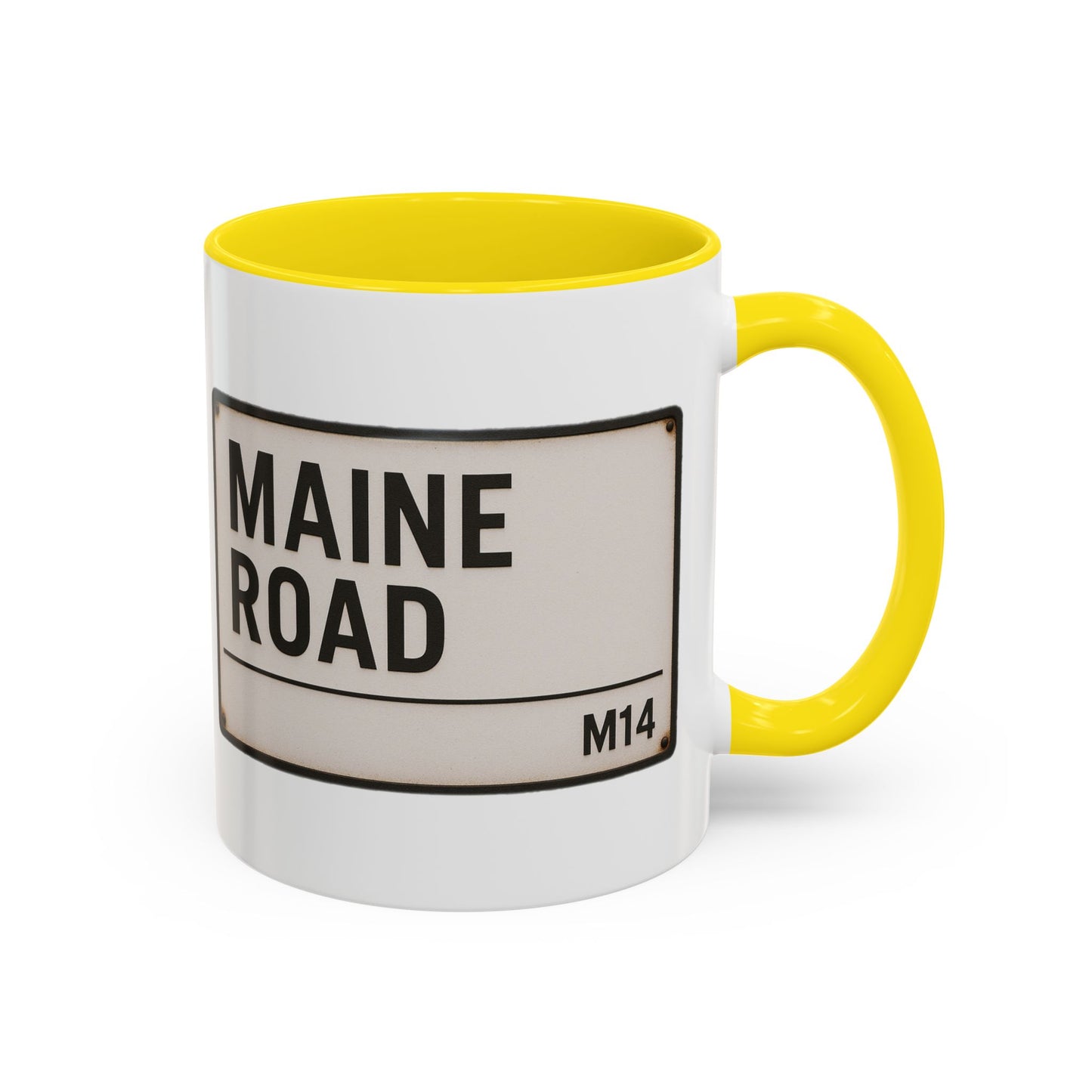 Maine Road Manchester City Road Sign Mug