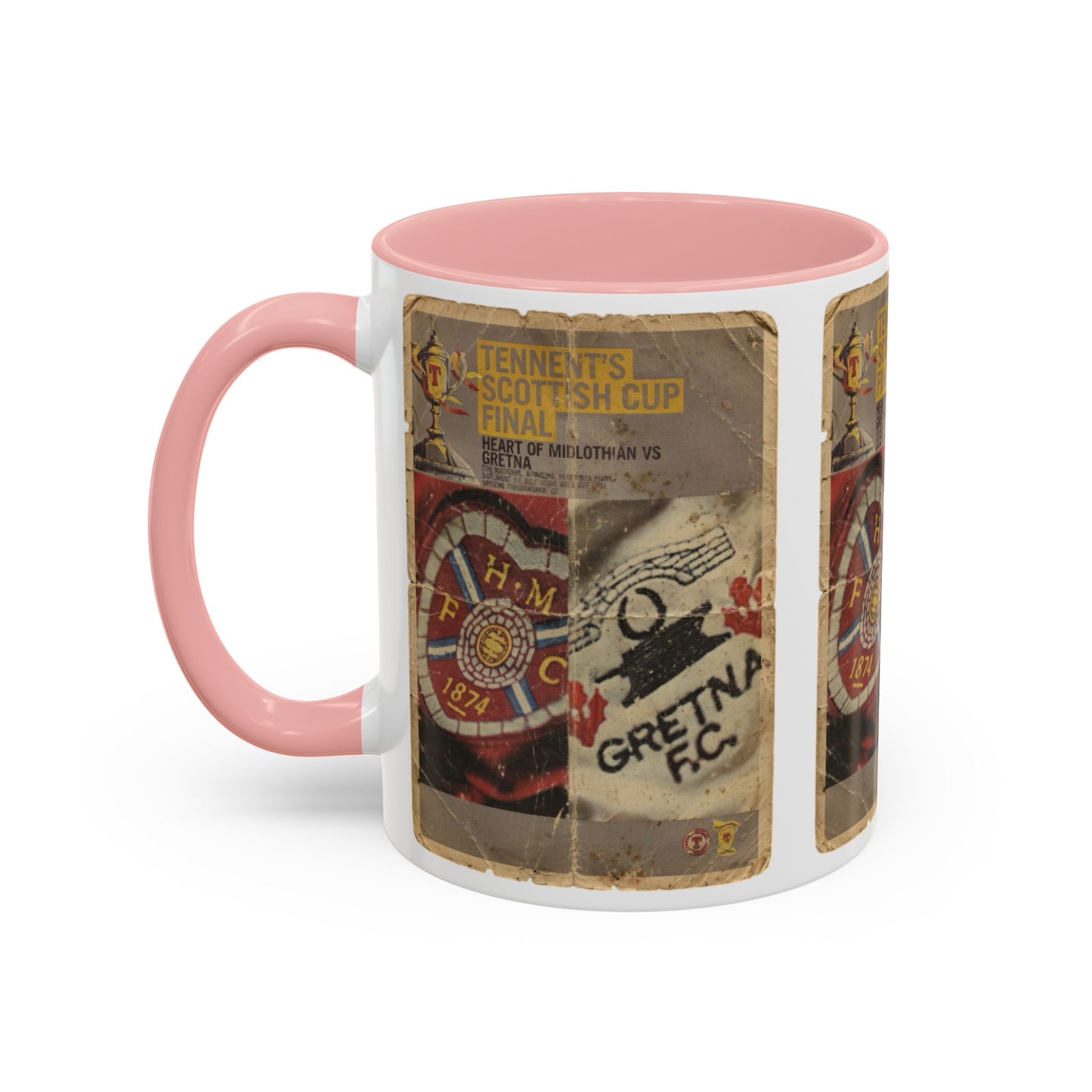 2006 Scottish Challenge Cup Final Hearts Gretna Accent Coffee Mug (11, 15oz)
