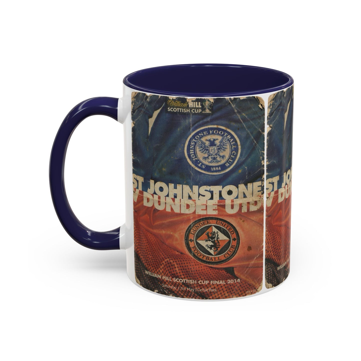 2014 Scottish Challenge Cup Final Dundee United St Johnstone Programme Poster Accent Coffee Mug (11, 15oz)