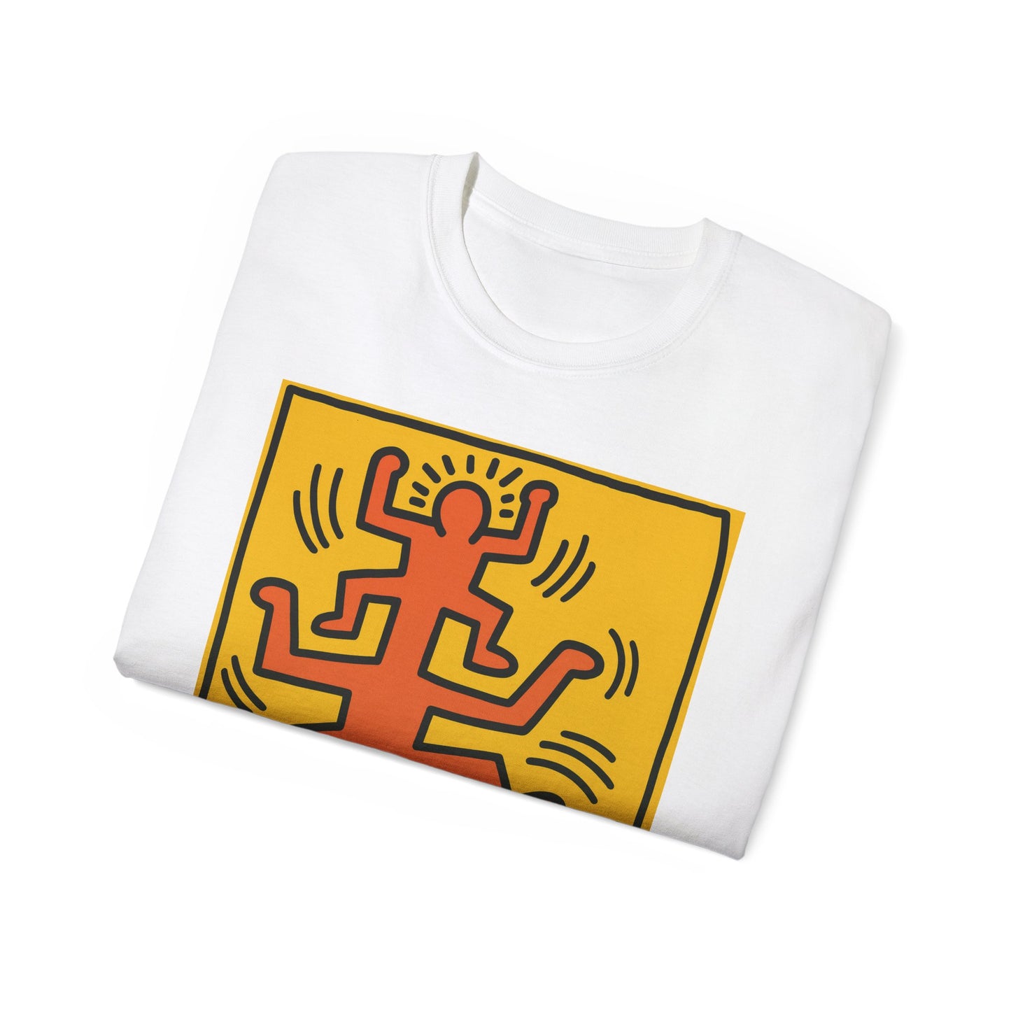 Keith Haring Plate No. 1 (from the Growing suite) Orange T-Shirt