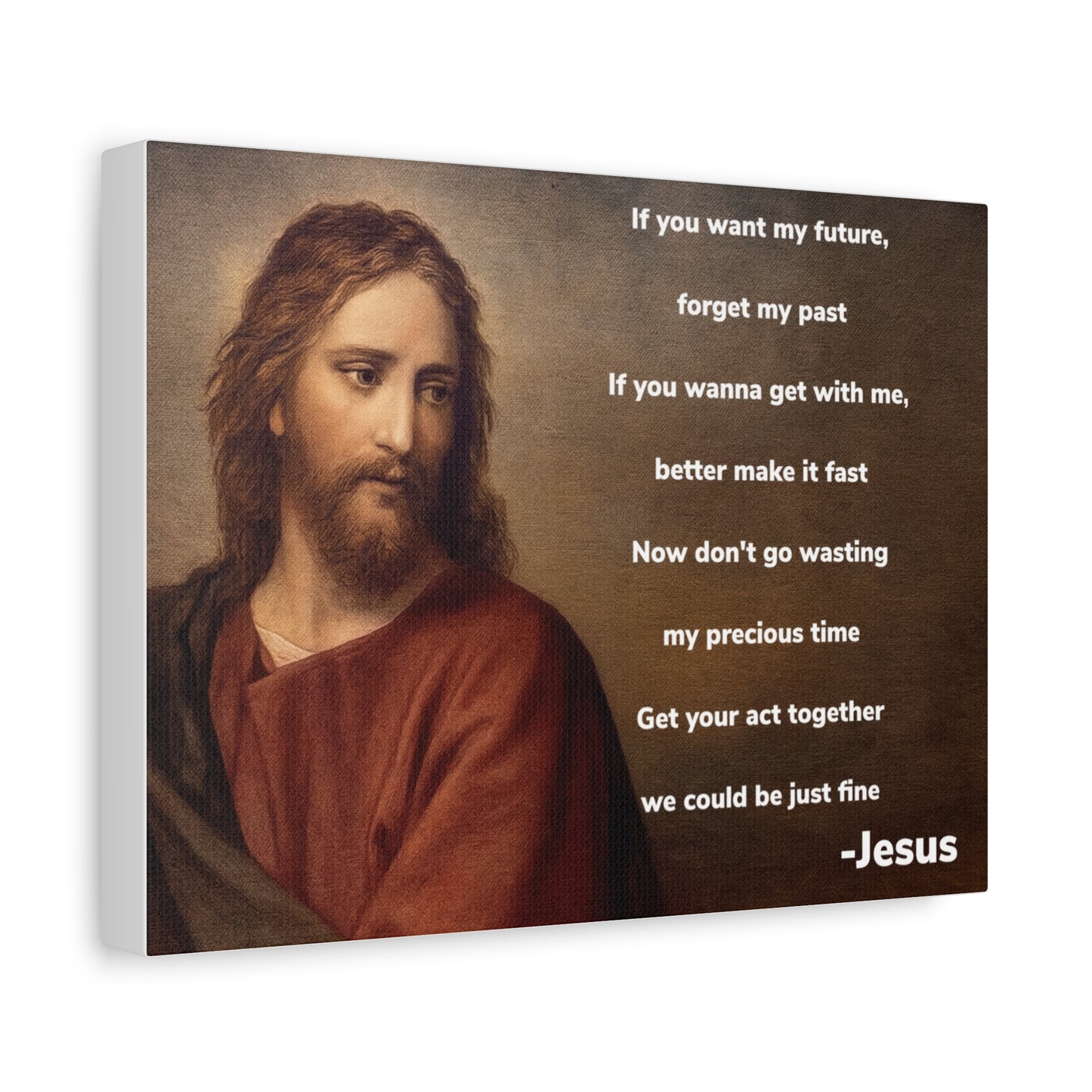 Inspirational Jesus Wannabe Canvas Wall Art