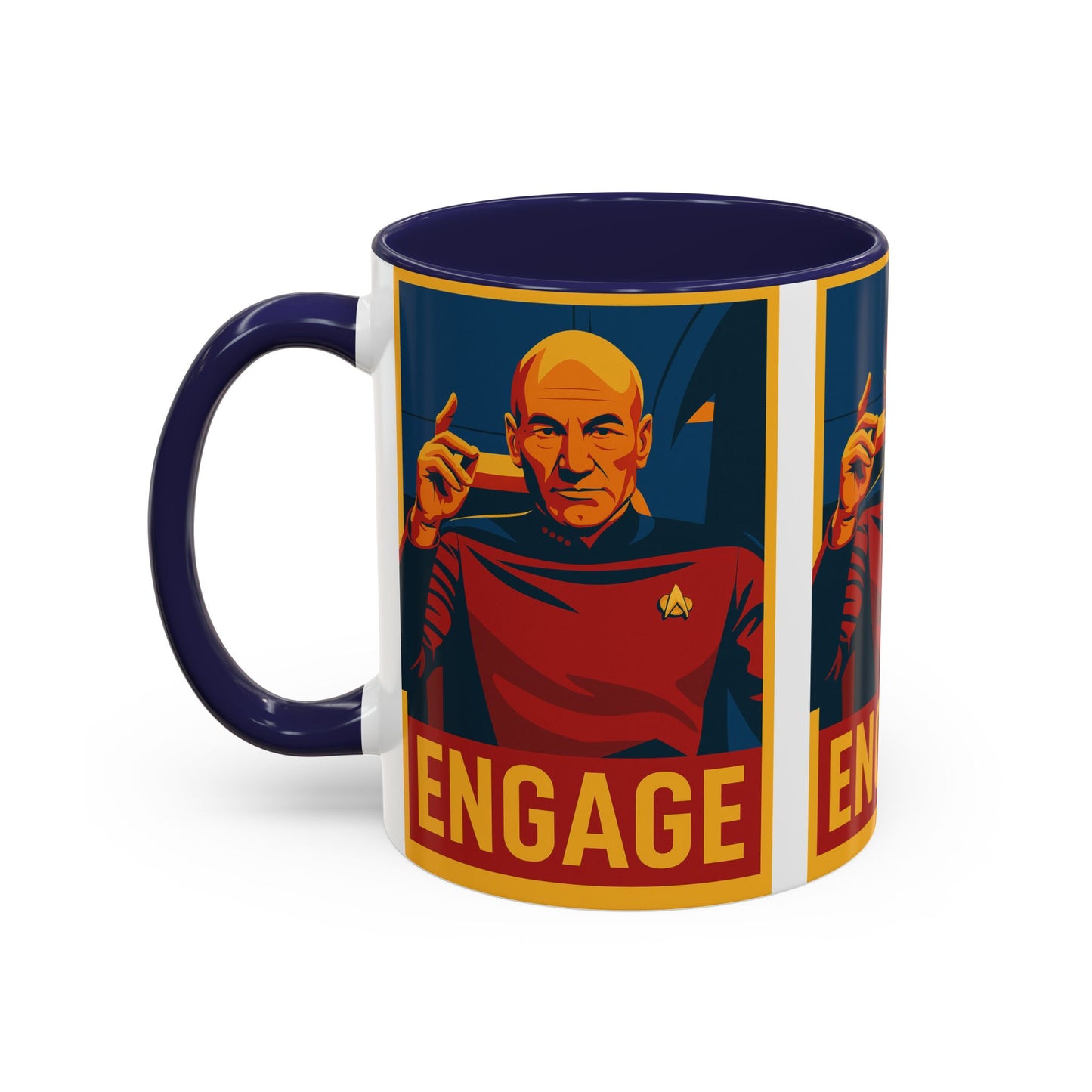 Captain Picard Engage Mug