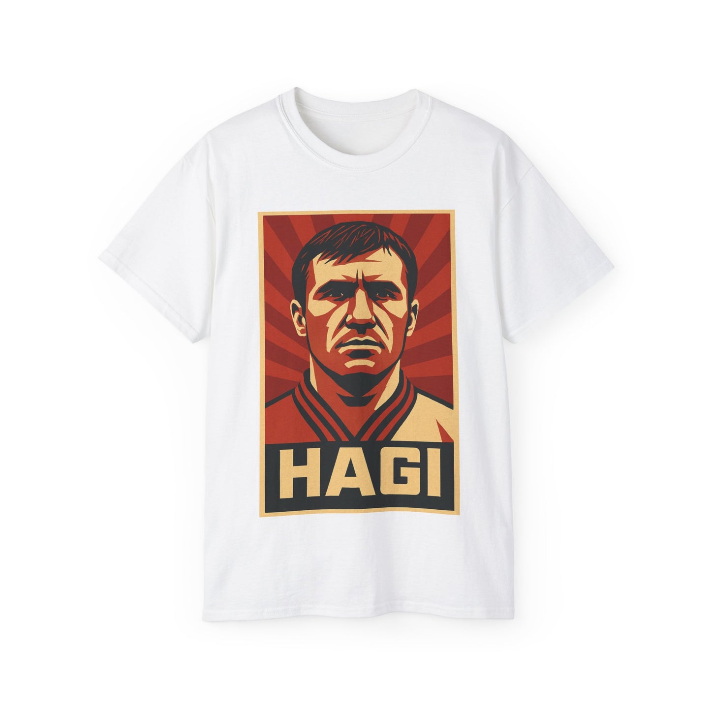 Gheorghe Hagi Propaganda Poster - Romania