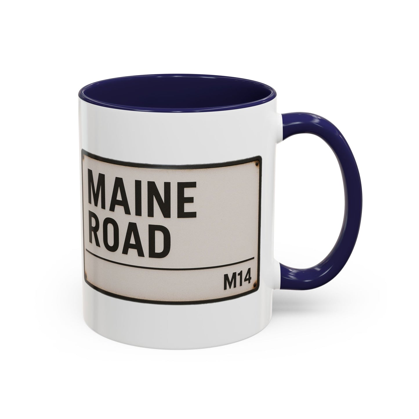 Maine Road Manchester City Road Sign Mug