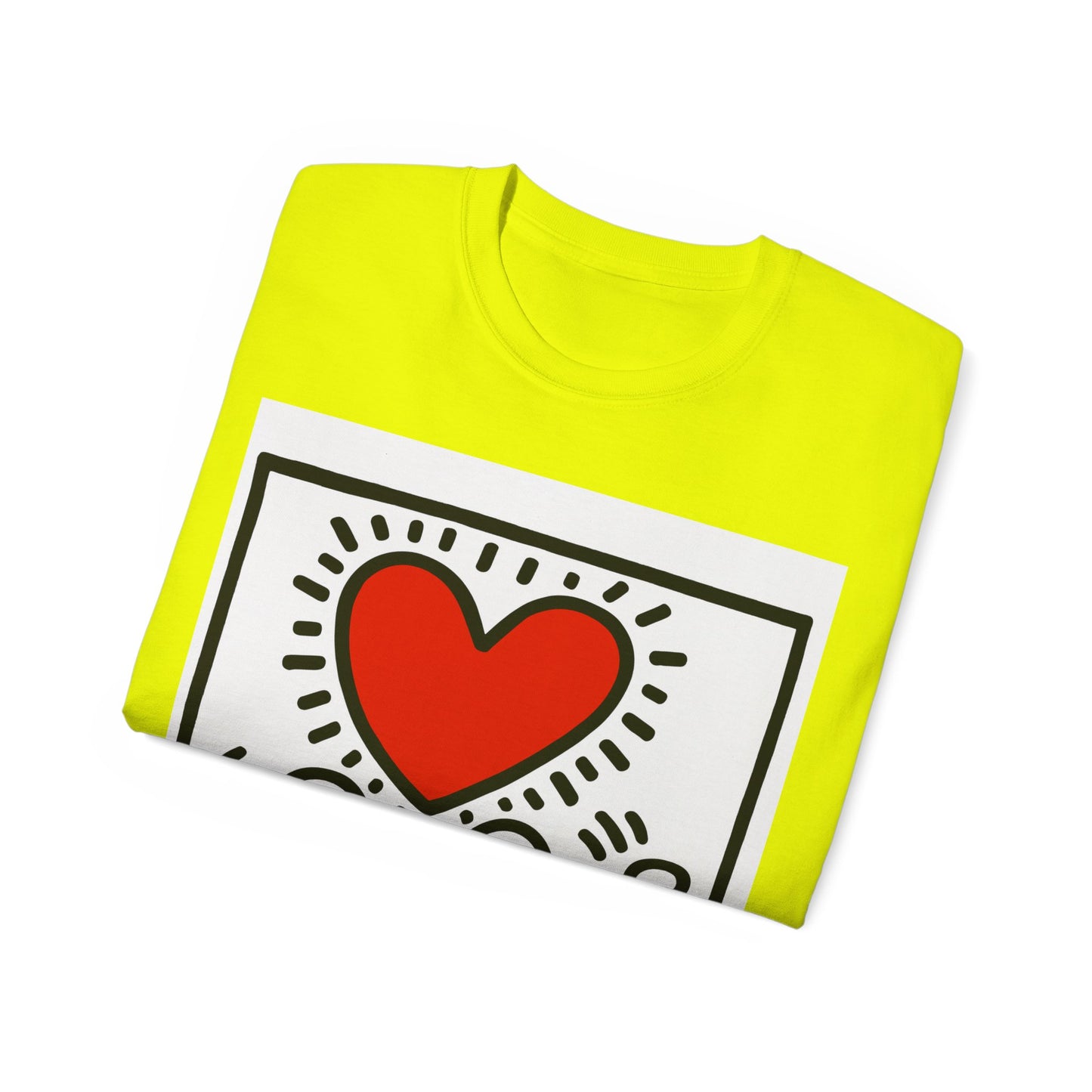 Keith Haring Heart Couple T-Shirt