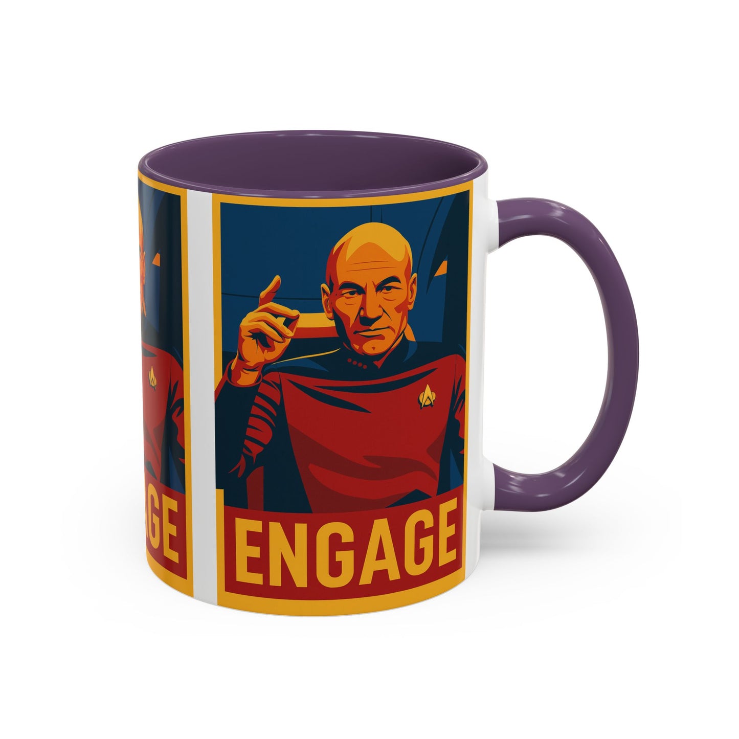 Captain Picard Engage Mug