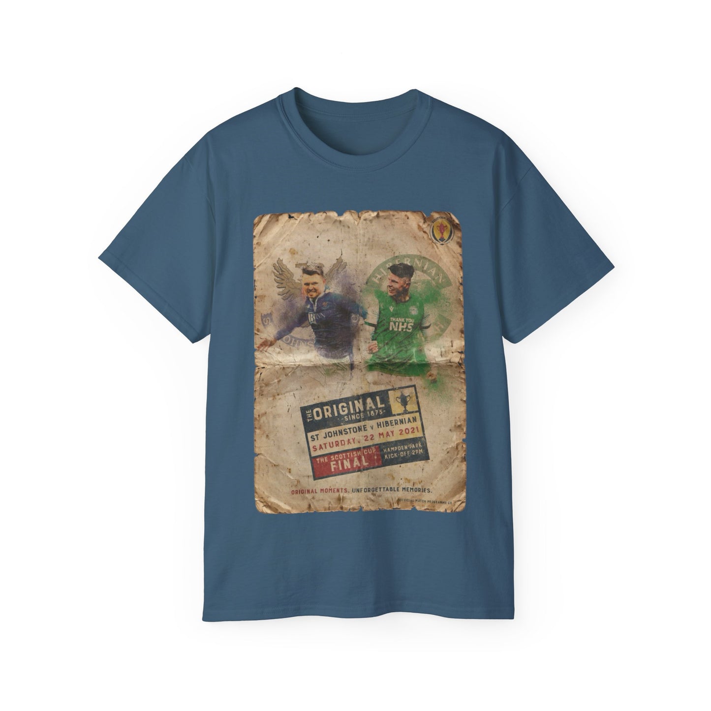 2021 Scottish challenge cup final St Johnstone Hibernian Programme Poster Unisex Ultra Cotton Tee